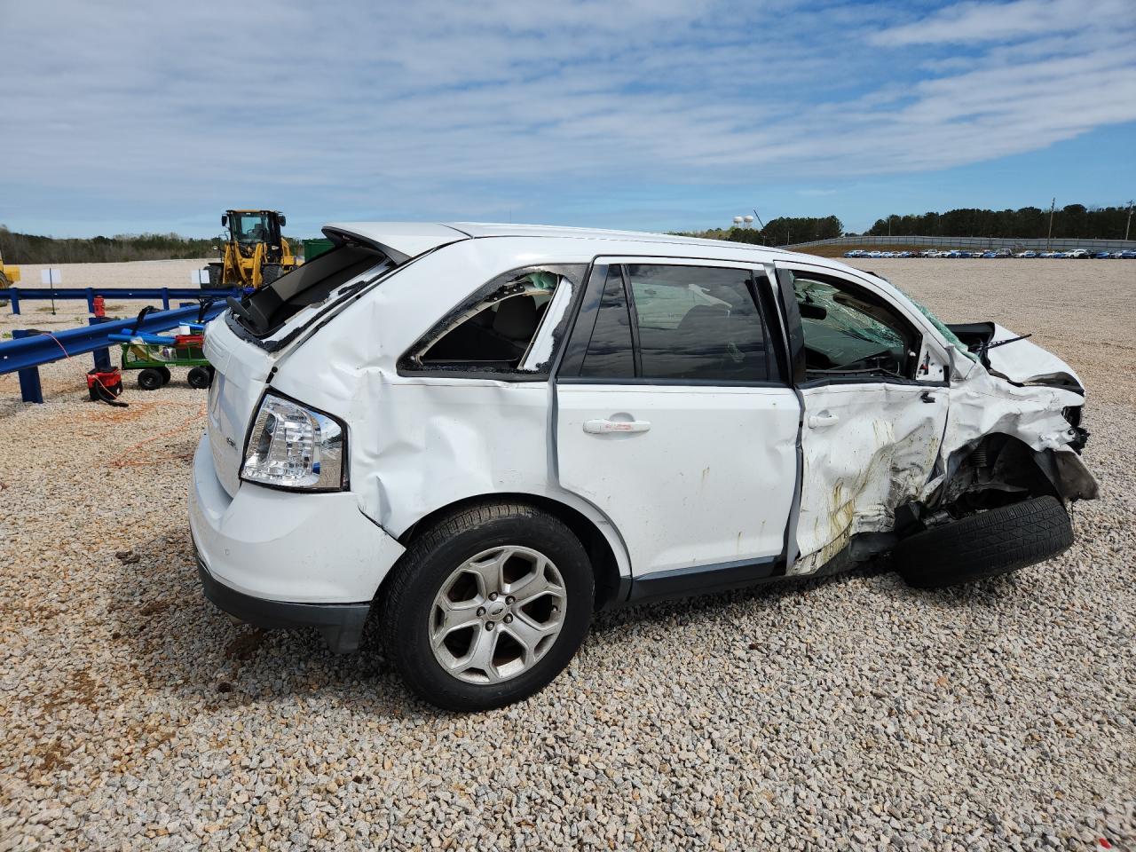 2014 Ford Edge Sel White vin: 2FMDK3JC4EBB35621