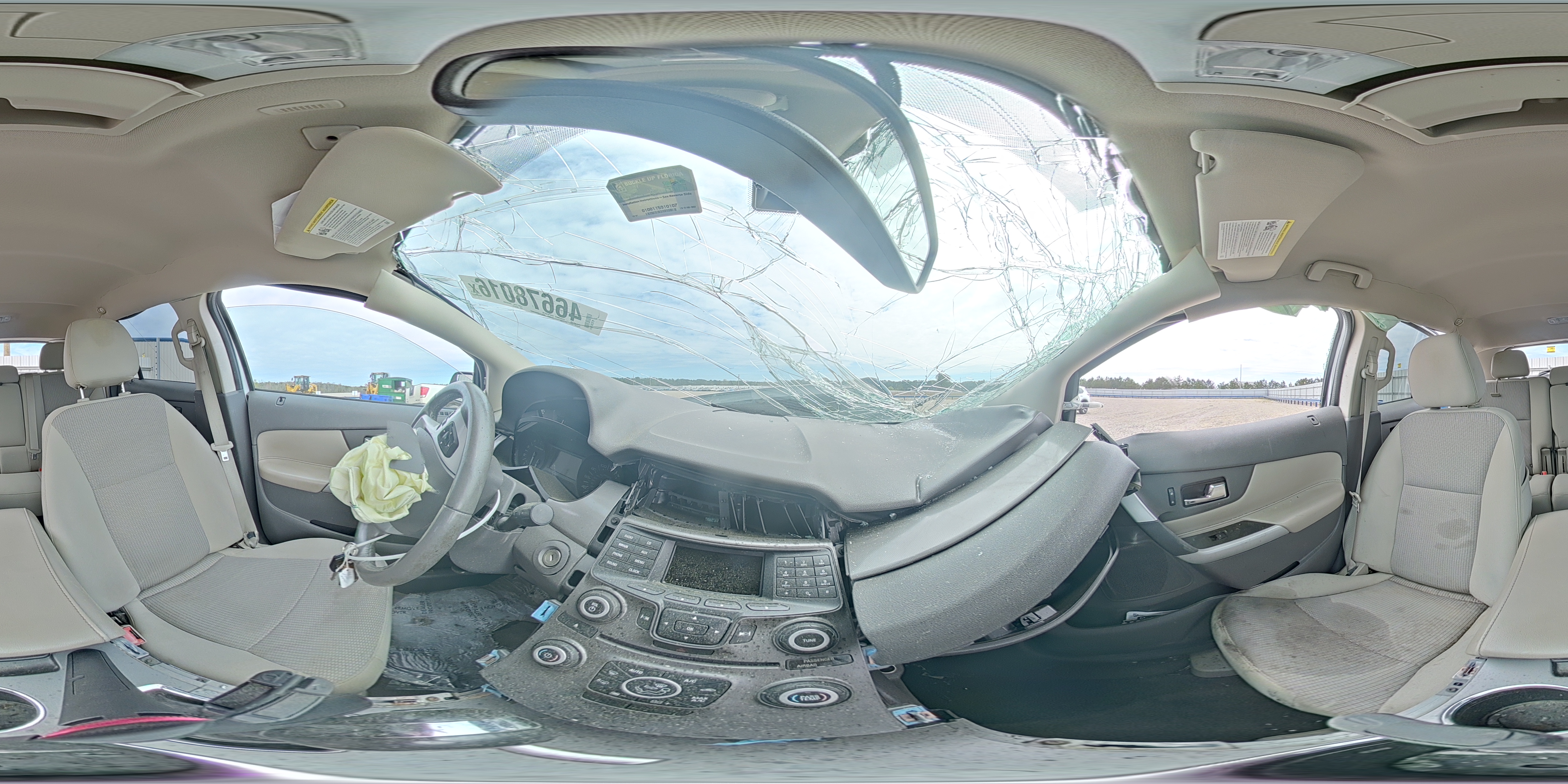 2014 Ford Edge Sel White vin: 2FMDK3JC4EBB35621