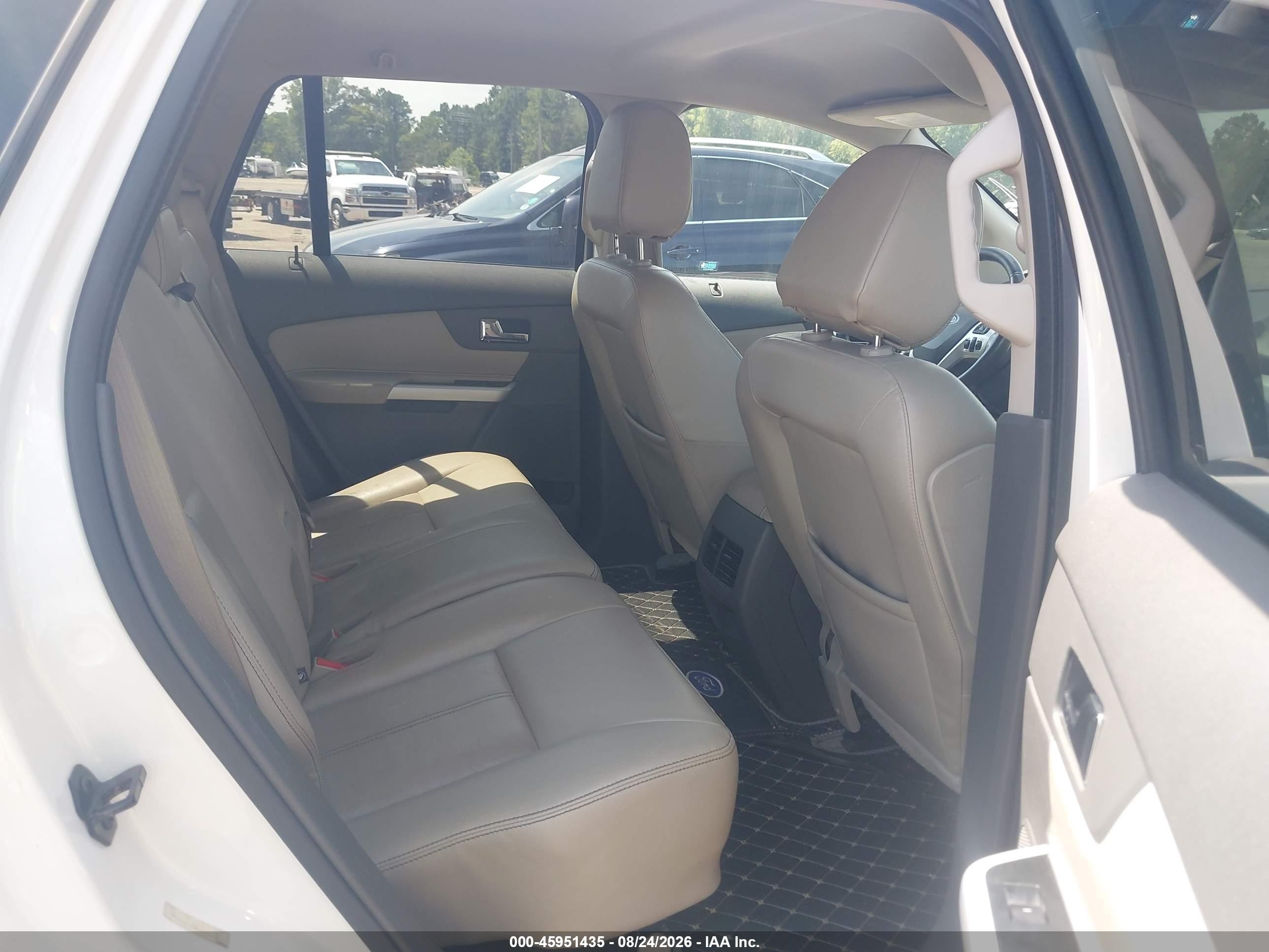 2014 Ford Edge Sel White vin: 2FMDK3JC4EBB72331