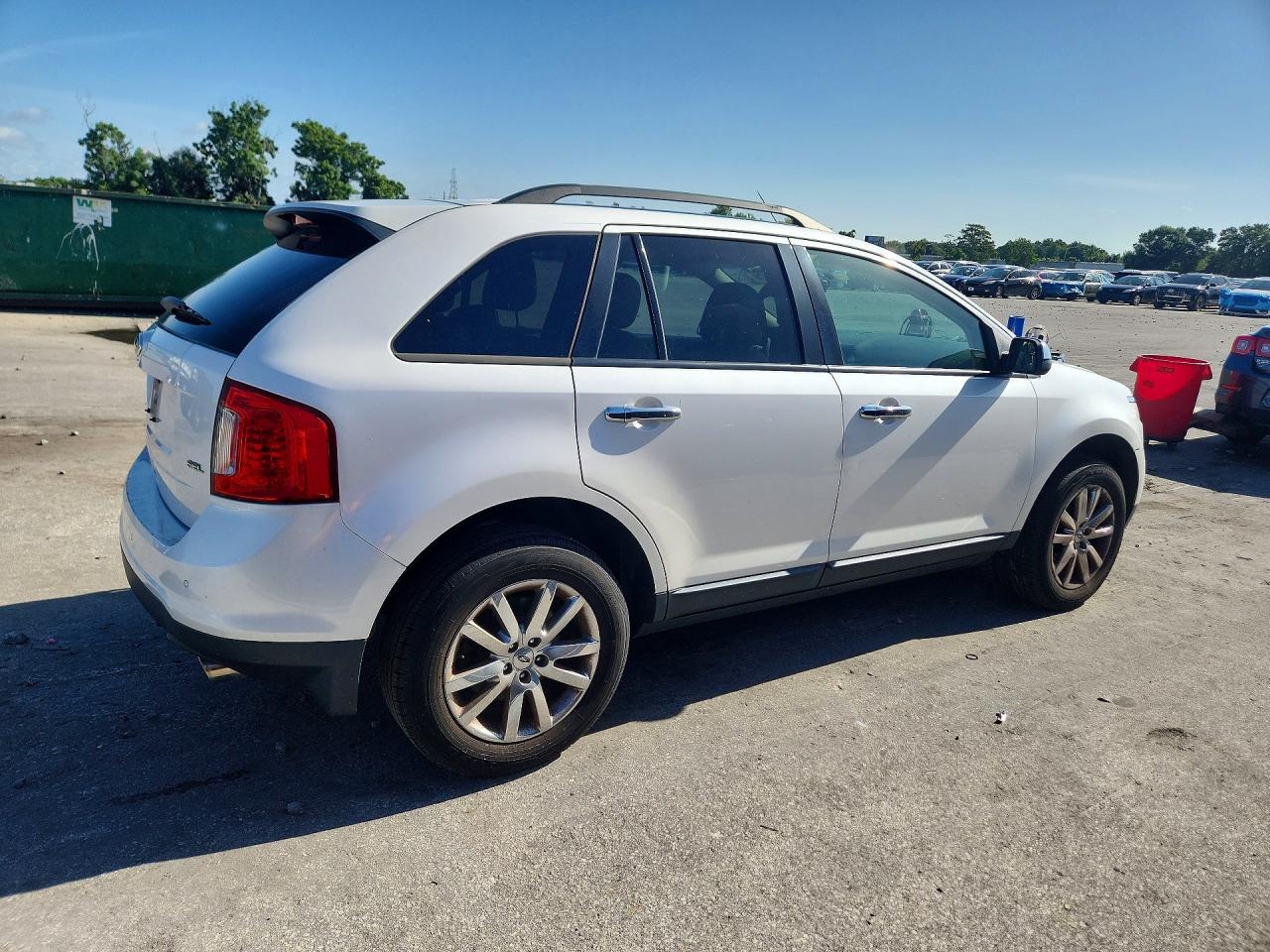2014 Ford Edge Sel White vin: 2FMDK3JC4EBB74970