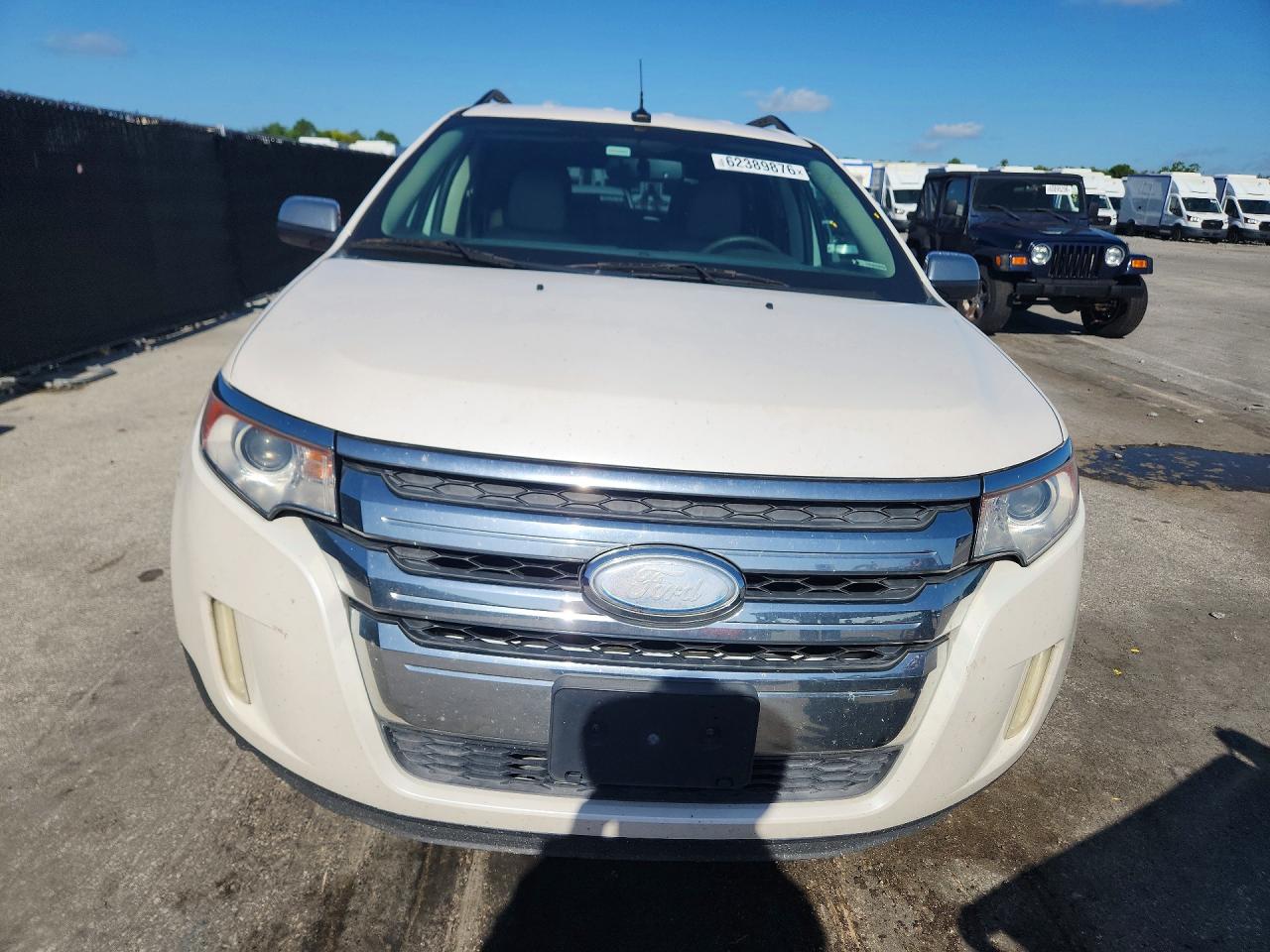 2014 Ford Edge Sel White vin: 2FMDK3JC4EBB74970