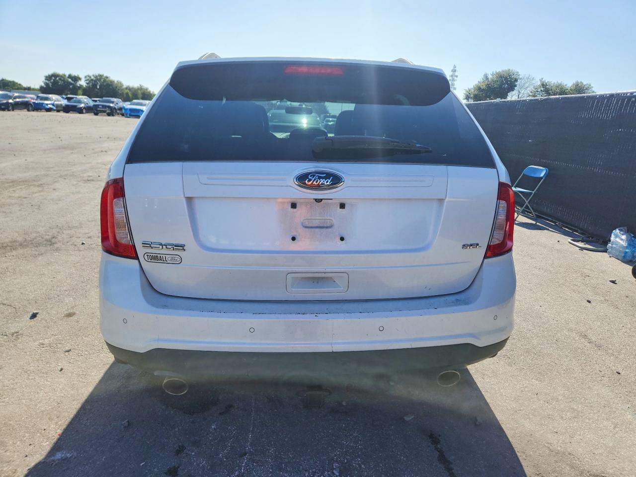 2014 Ford Edge Sel White vin: 2FMDK3JC4EBB74970