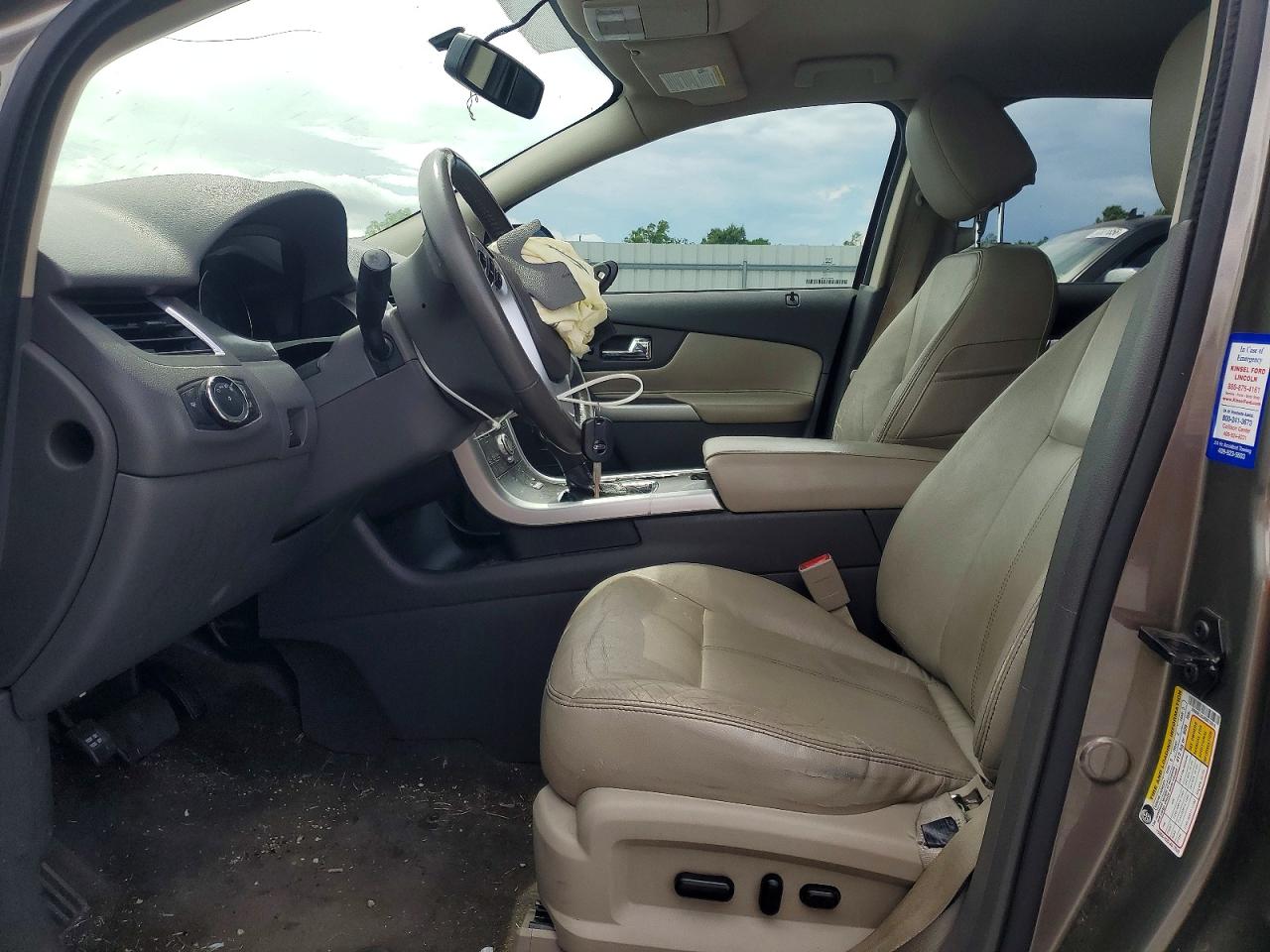 2014 Ford Edge Sel Tan vin: 2FMDK3JC4EBB75018
