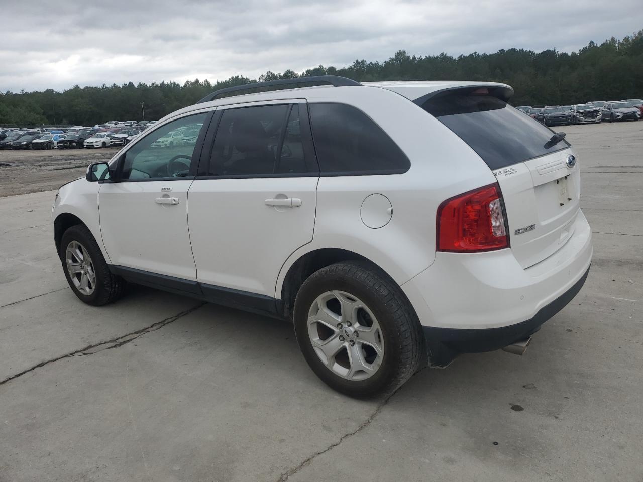 2014 Ford Edge White vin: 2FMDK3JC4EBB85354