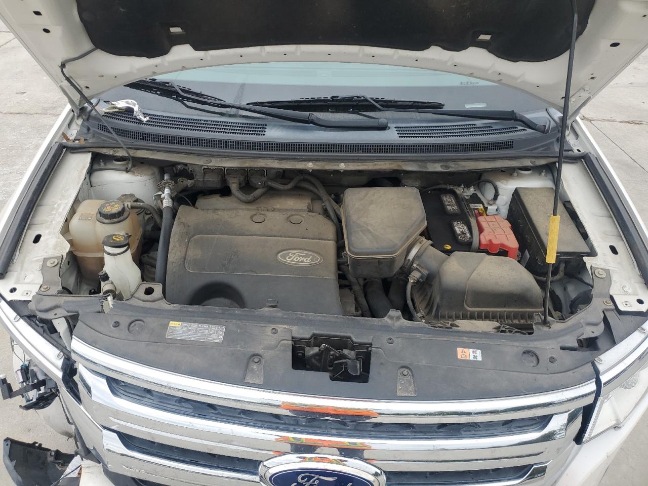 2014 Ford Edge White vin: 2FMDK3JC4EBB85354