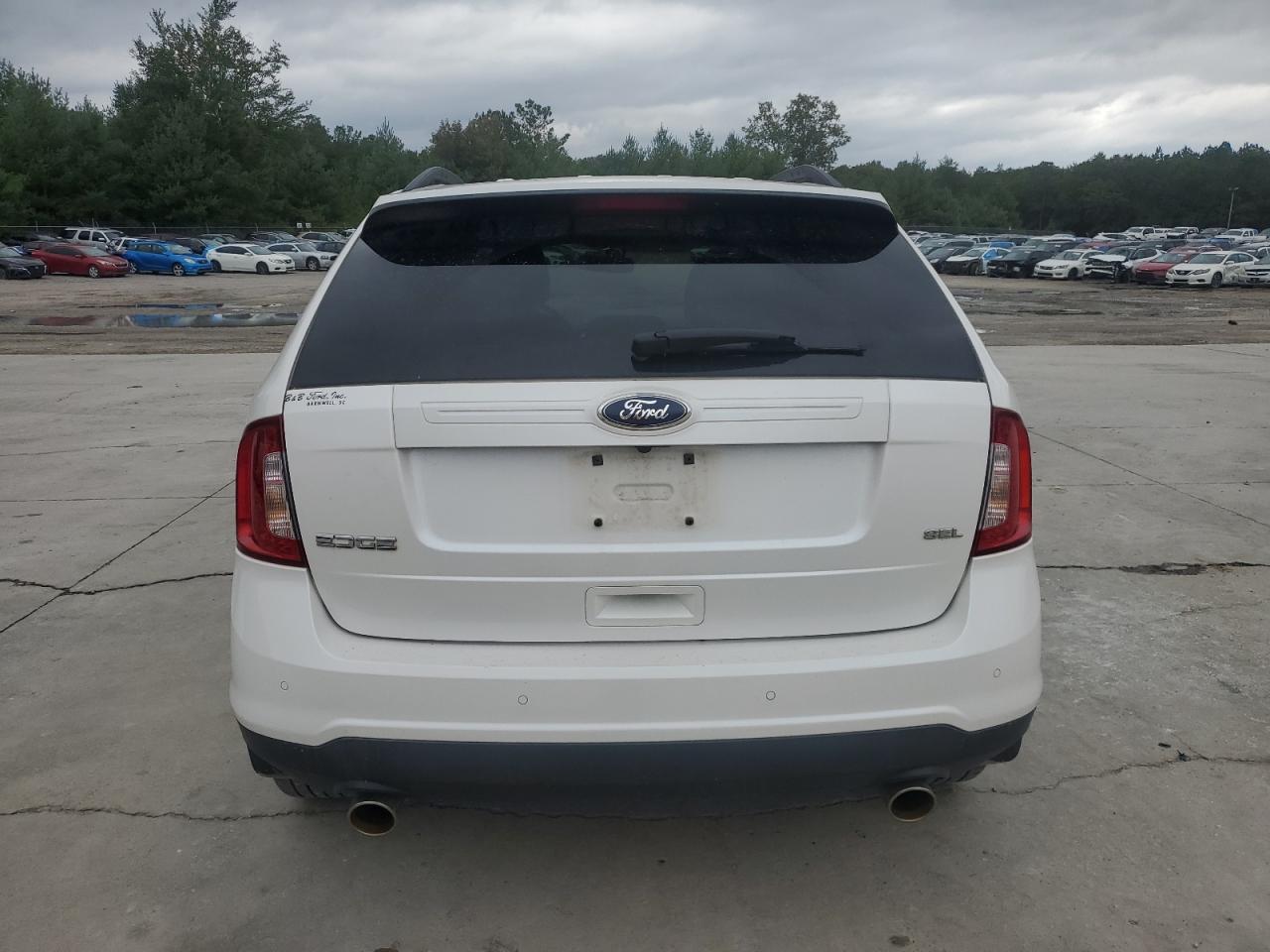2014 Ford Edge White vin: 2FMDK3JC4EBB85354
