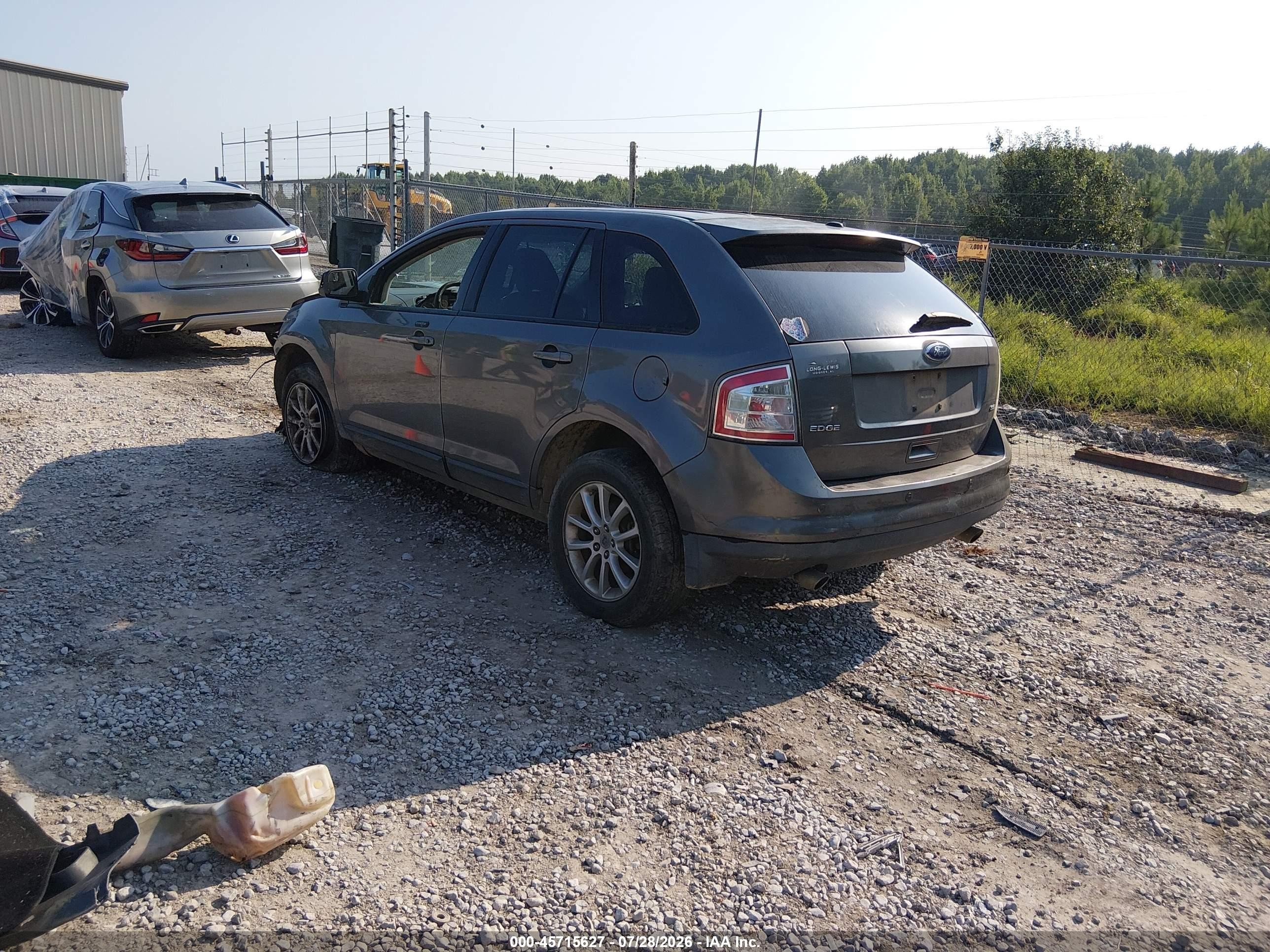 2010 Ford Edge Sel Gray vin: 2FMDK3JC5ABA27082
