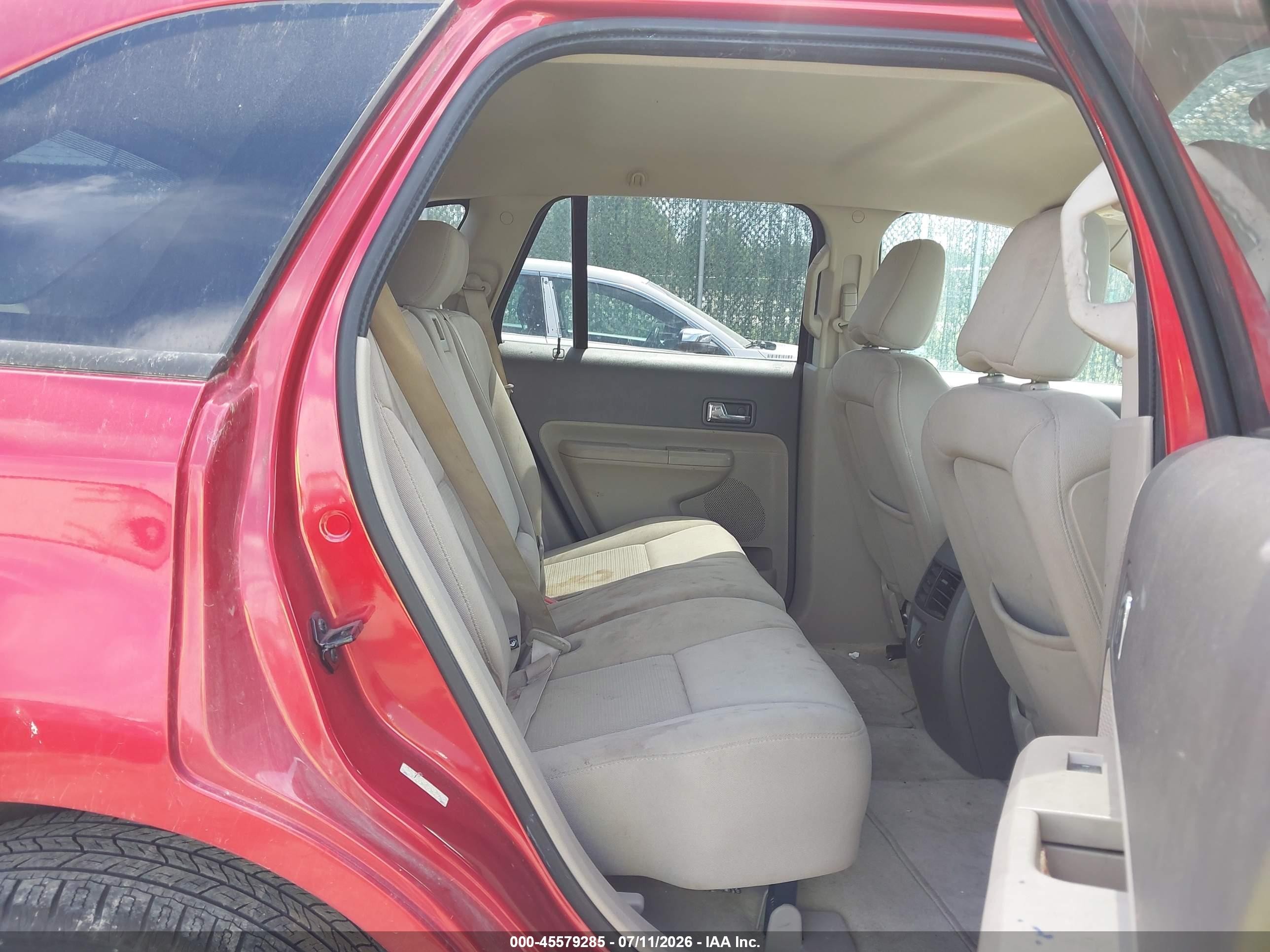 2010 Ford Edge Sel Red vin: 2FMDK3JC5ABA97407
