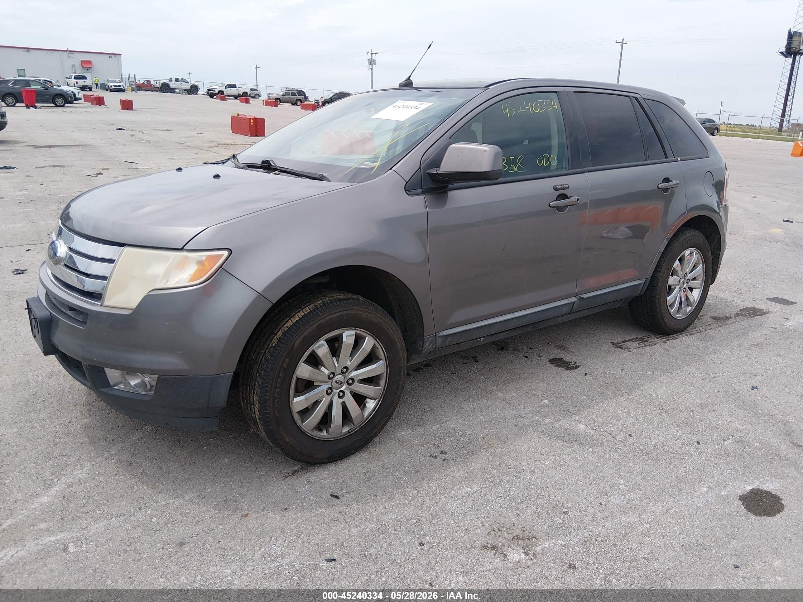 2010 Ford Edge Sel Gray vin: 2FMDK3JC5ABB03349