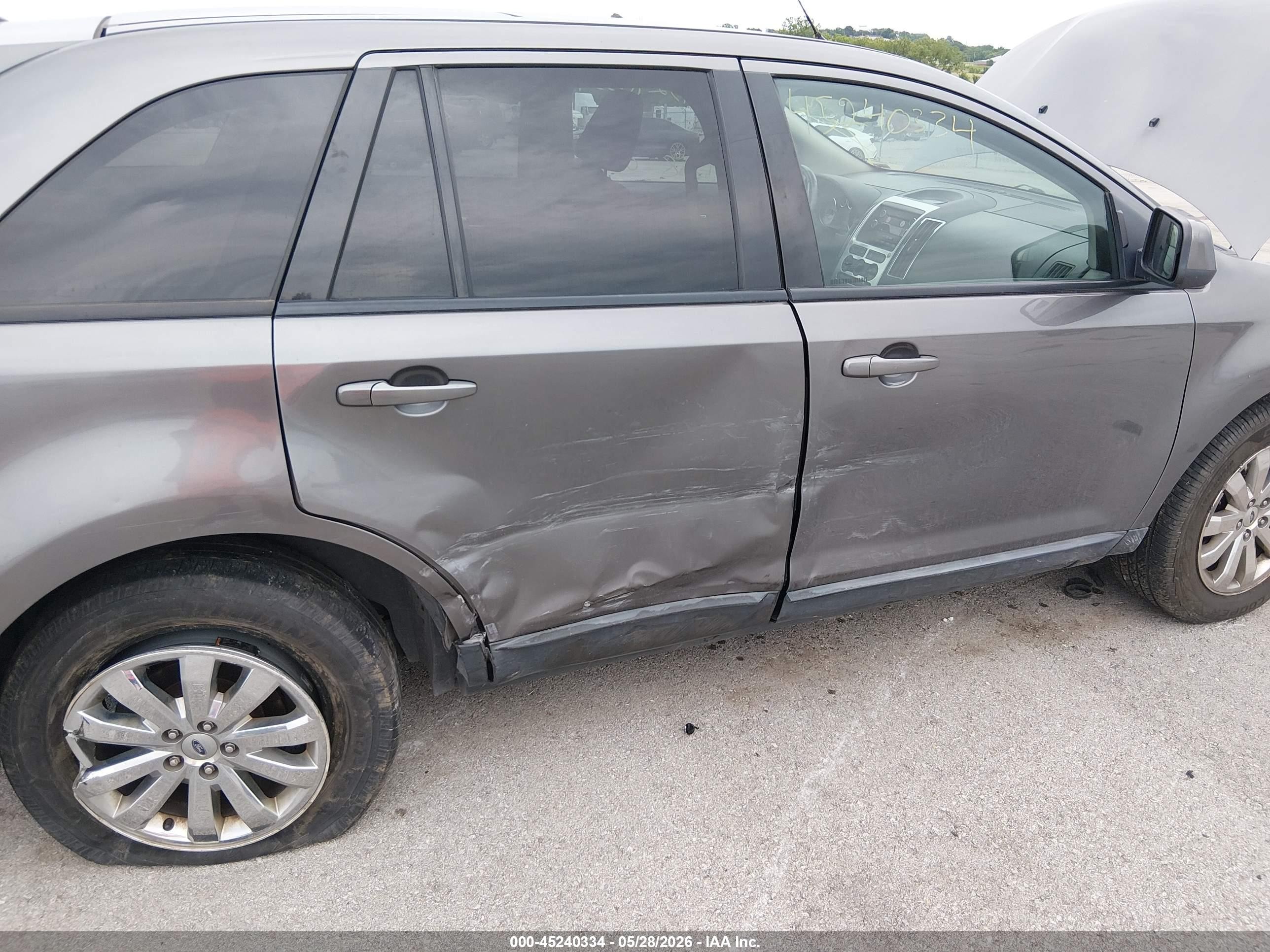 2010 Ford Edge Sel Gray vin: 2FMDK3JC5ABB03349