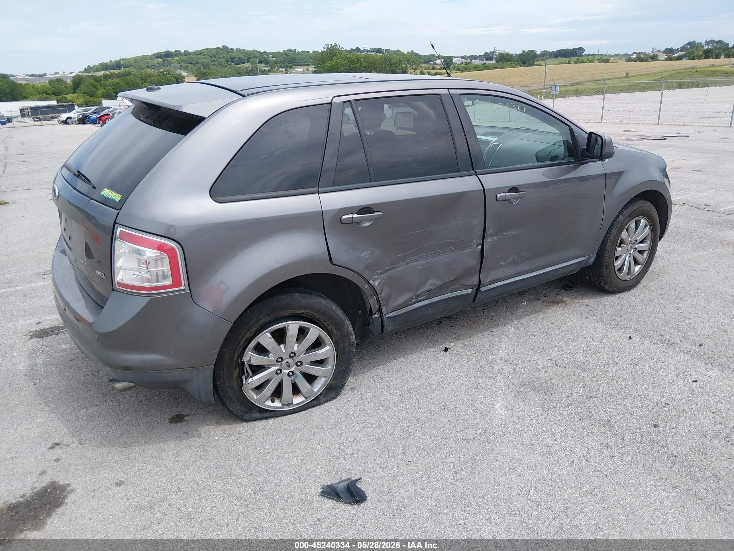2010 Ford Edge Sel Gray vin: 2FMDK3JC5ABB03349