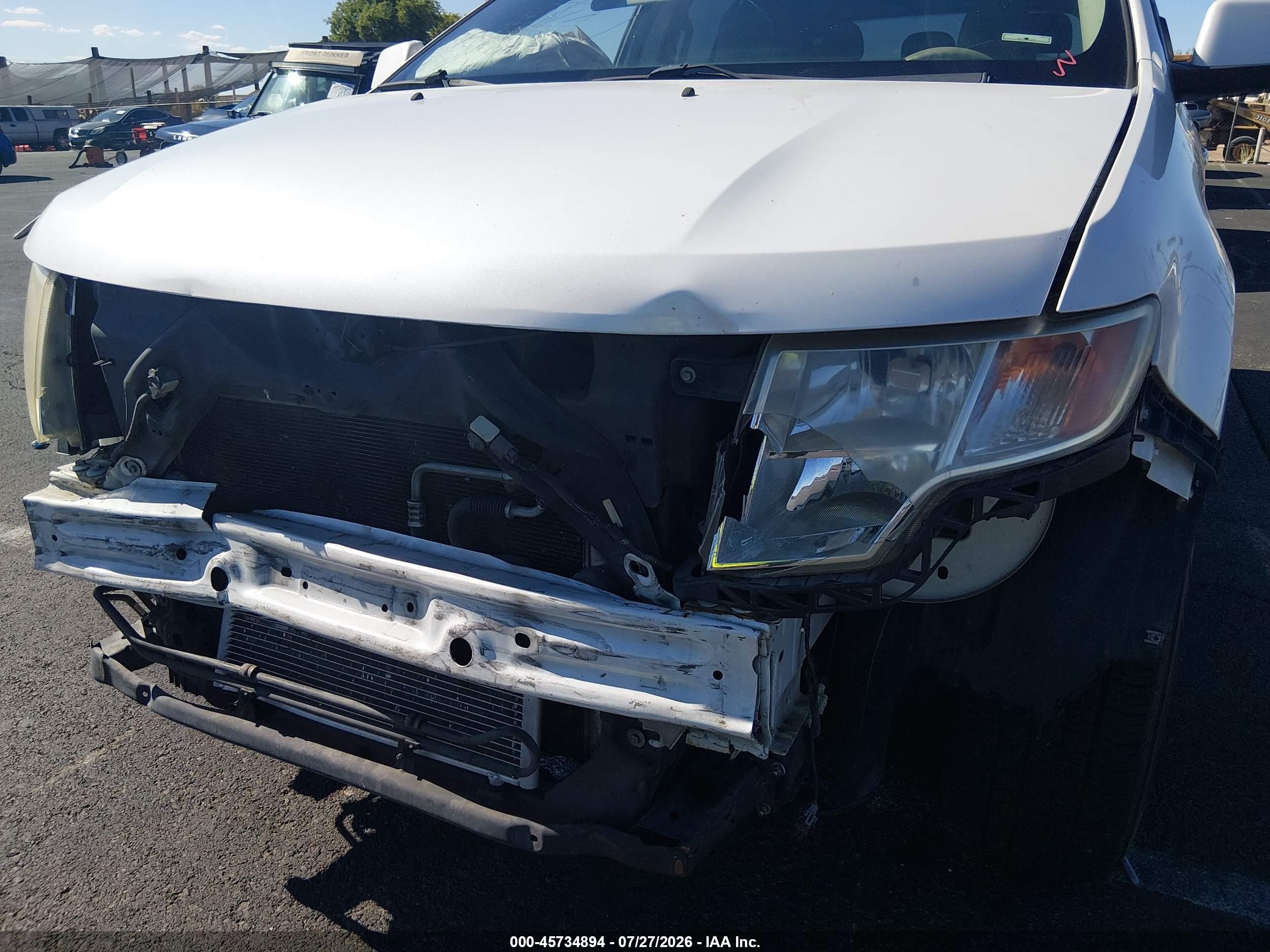 2010 Ford Edge Sel White vin: 2FMDK3JC5ABB08955
