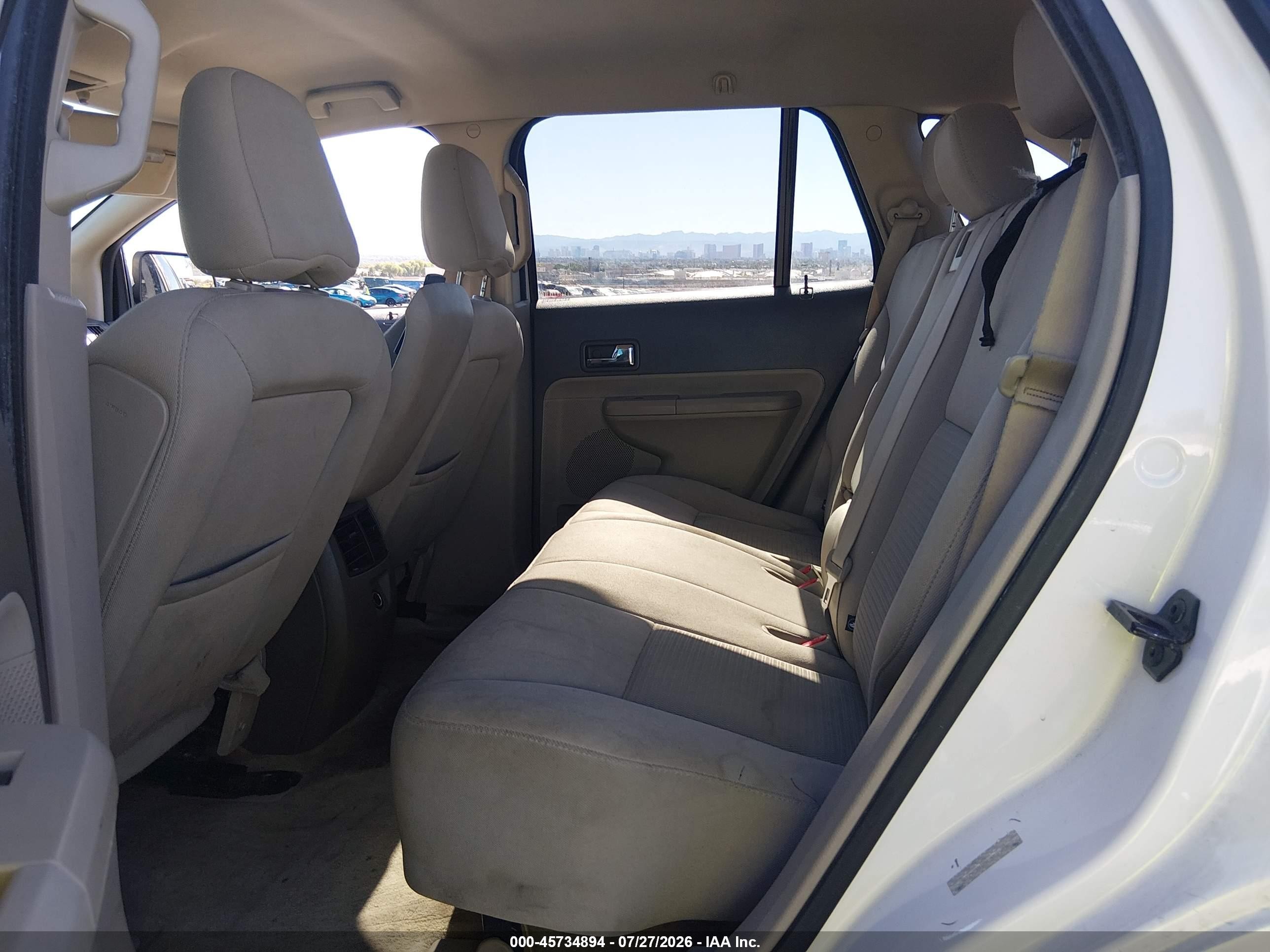 2010 Ford Edge Sel White vin: 2FMDK3JC5ABB08955
