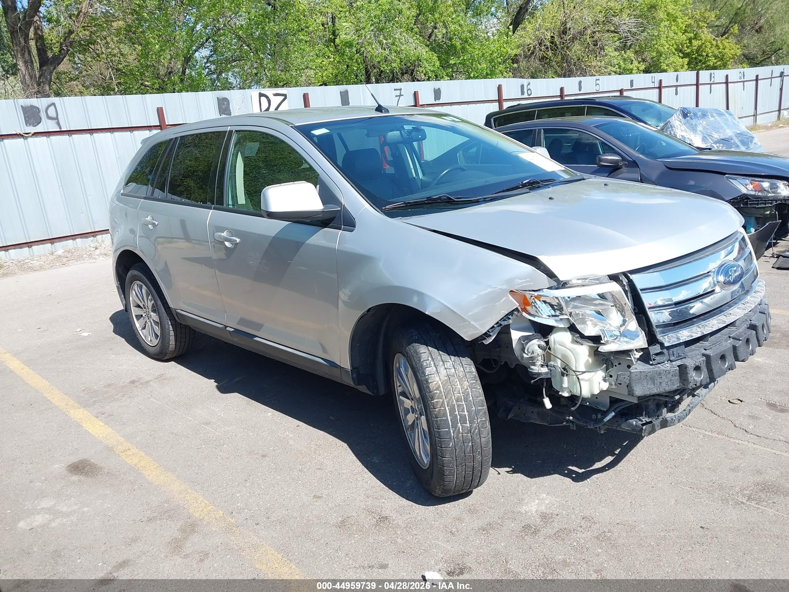 2010 Ford Edge Sel Silver vin: 2FMDK3JC5ABB59047
