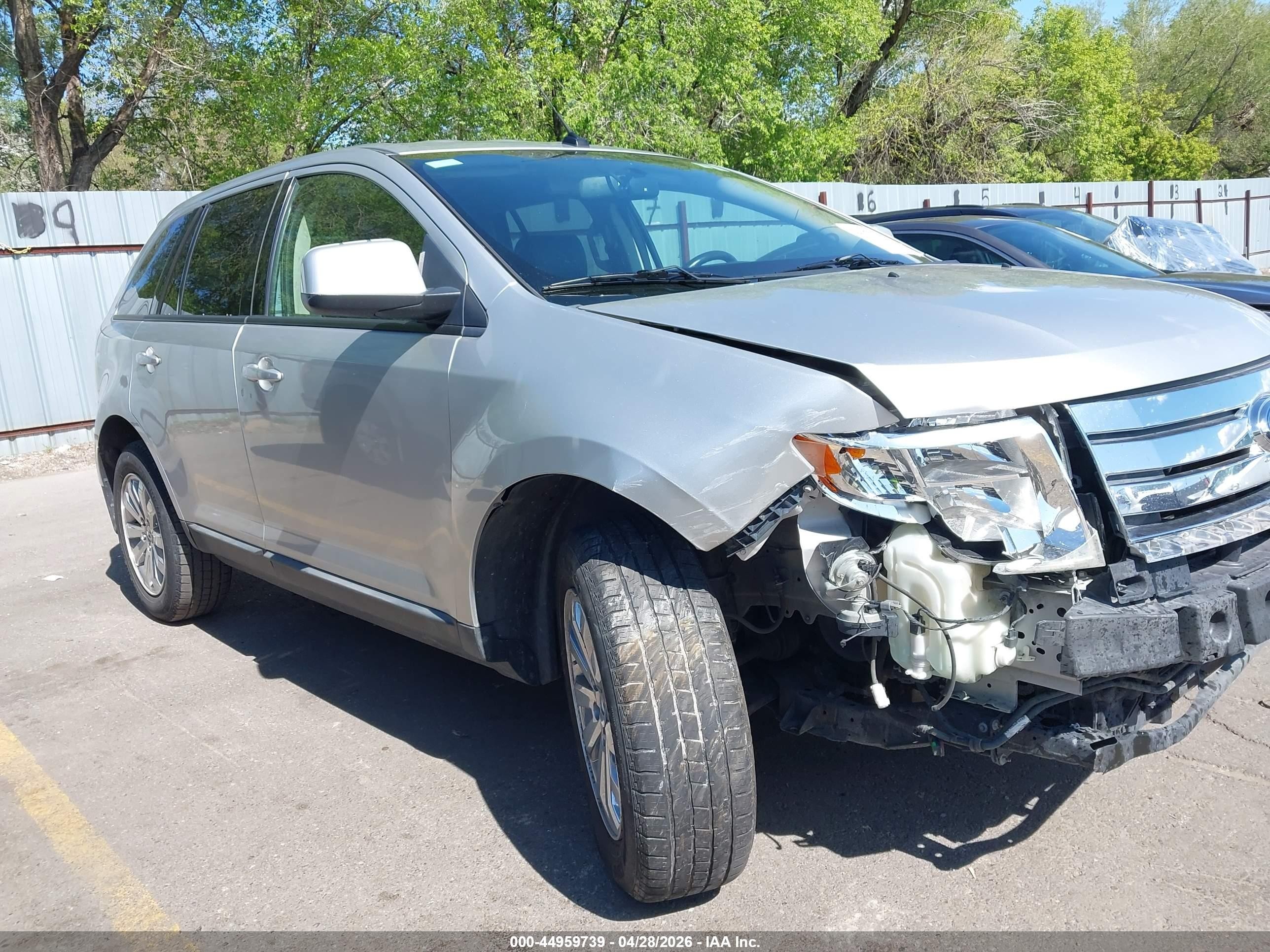 2010 Ford Edge Sel Silver vin: 2FMDK3JC5ABB59047