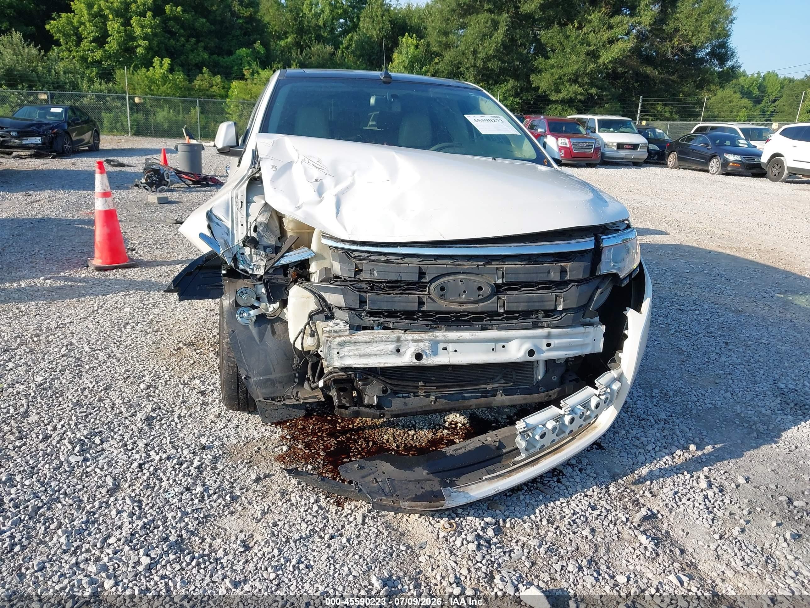 2011 Ford Edge Sel White vin: 2FMDK3JC5BBA25351