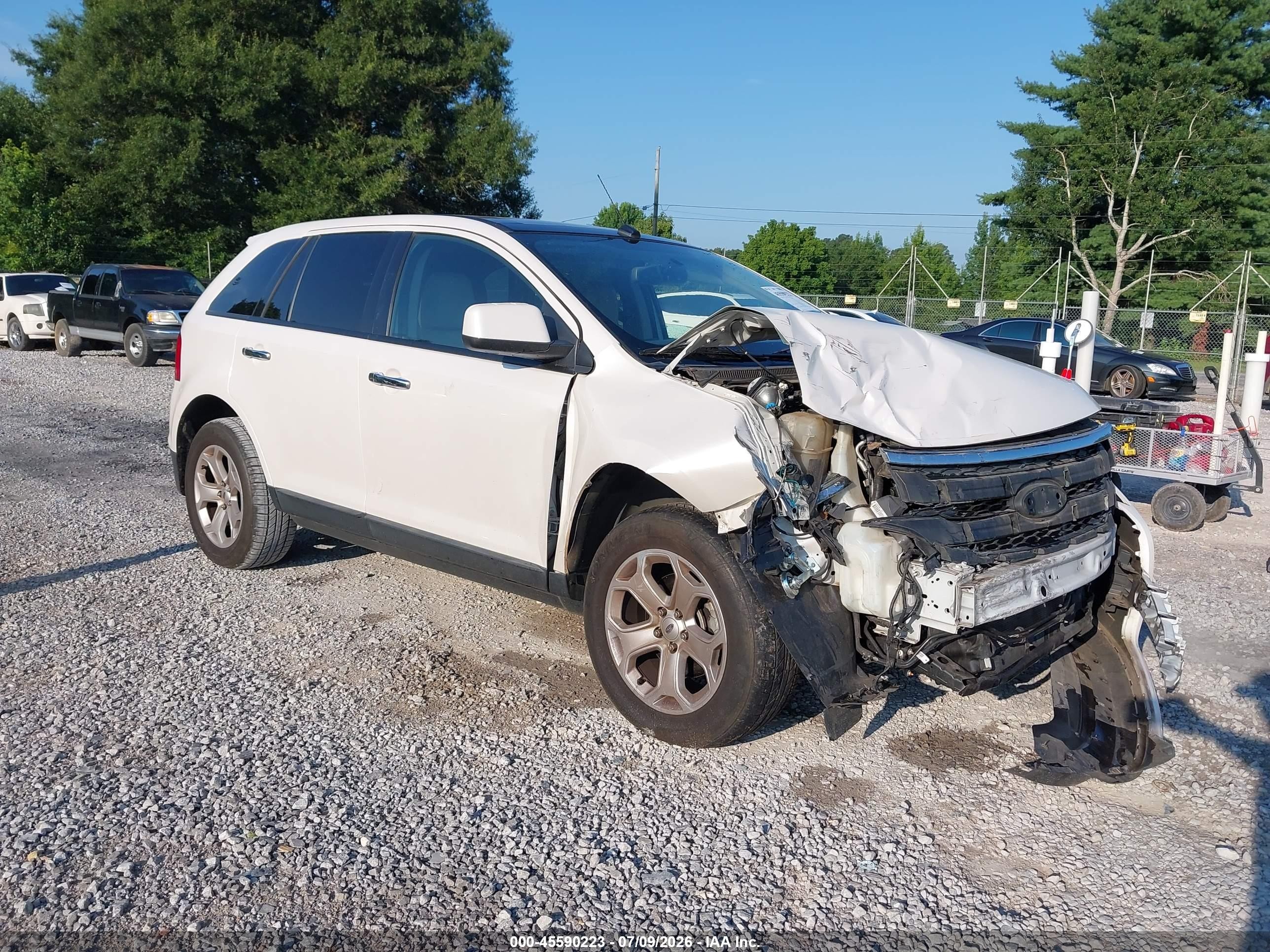 2011 Ford Edge Sel White vin: 2FMDK3JC5BBA25351