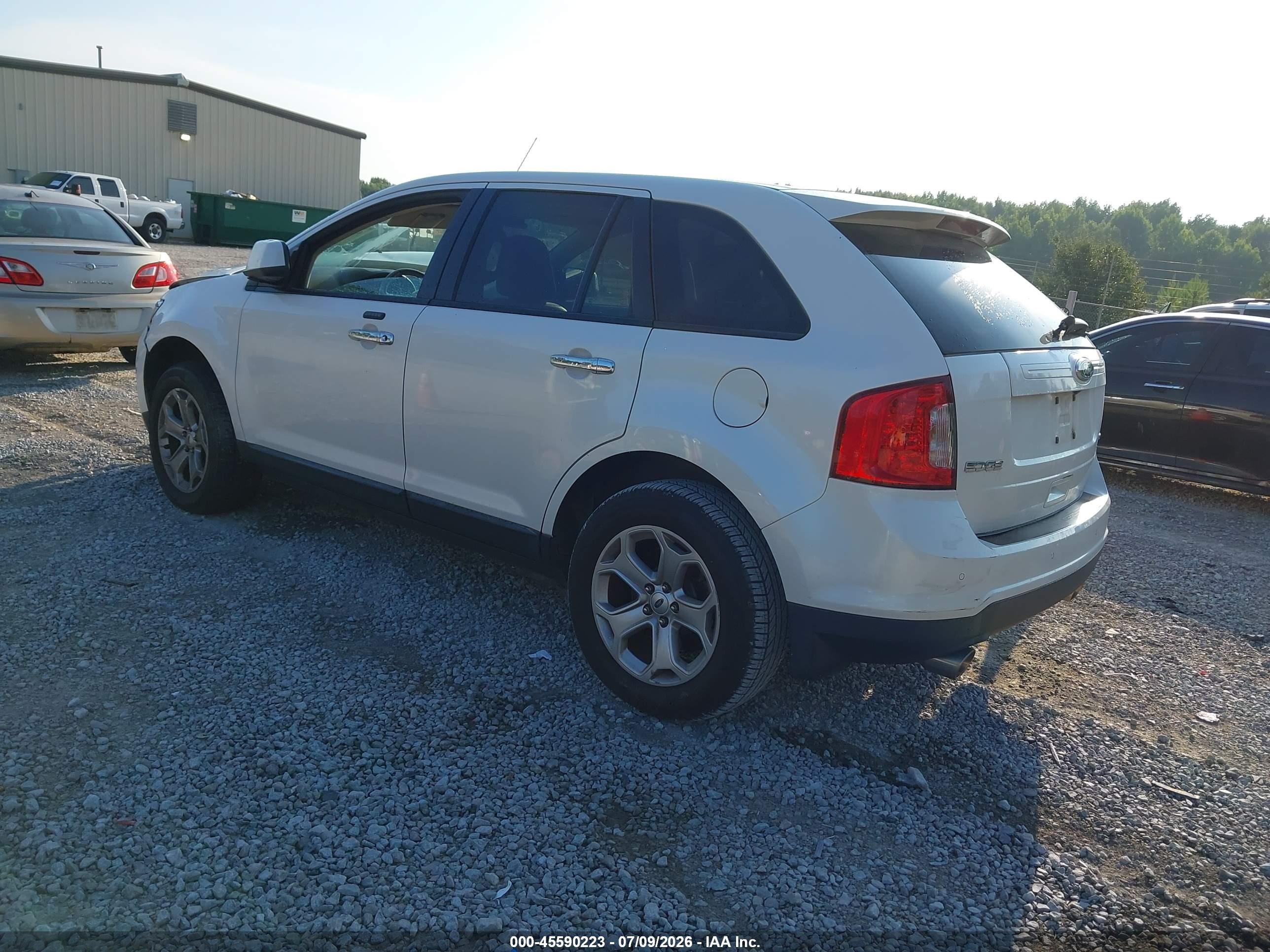2011 Ford Edge Sel White vin: 2FMDK3JC5BBA25351