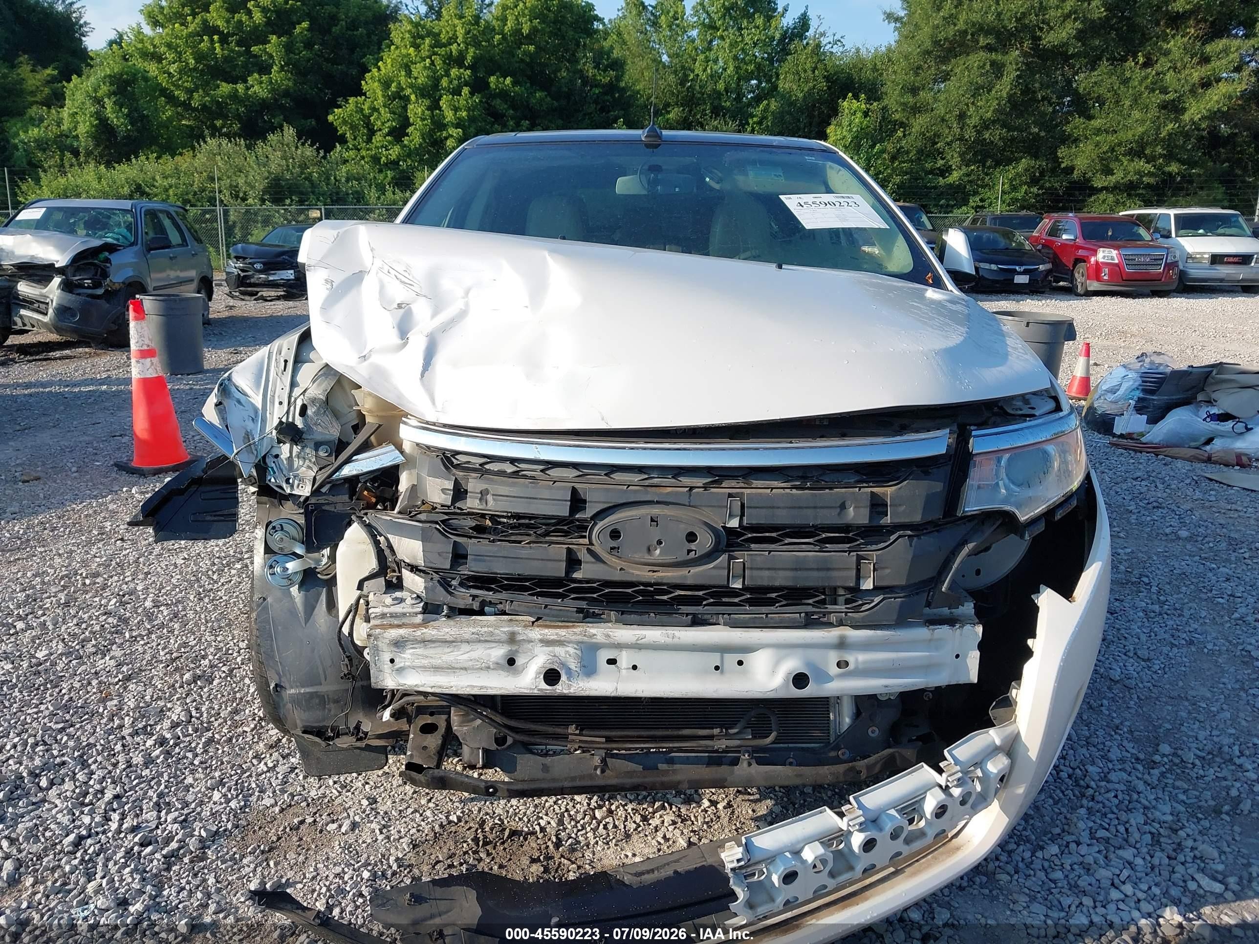 2011 Ford Edge Sel White vin: 2FMDK3JC5BBA25351