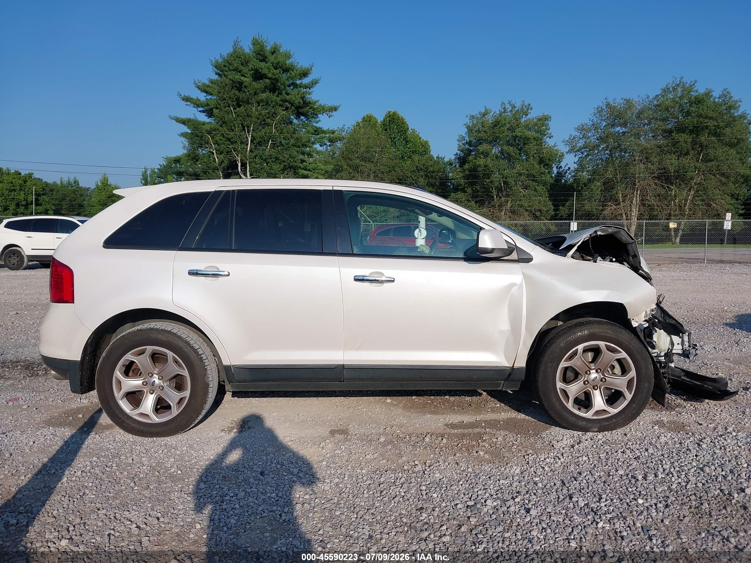 2011 Ford Edge Sel White vin: 2FMDK3JC5BBA25351