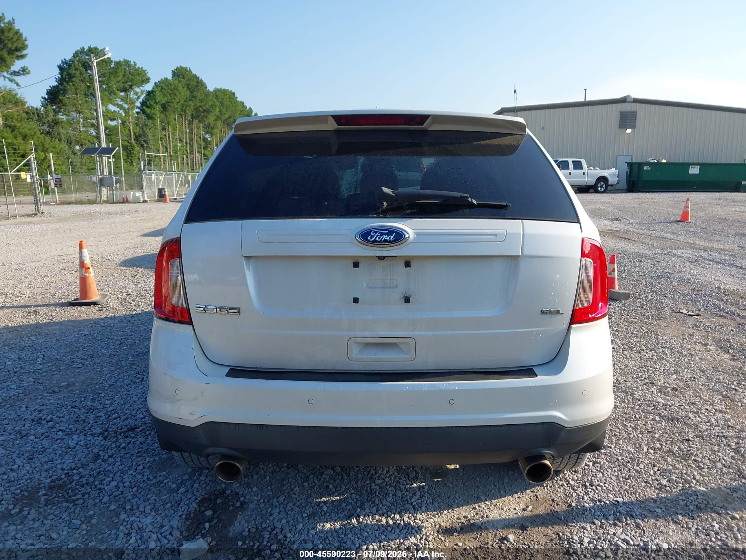 2011 Ford Edge Sel White vin: 2FMDK3JC5BBA25351