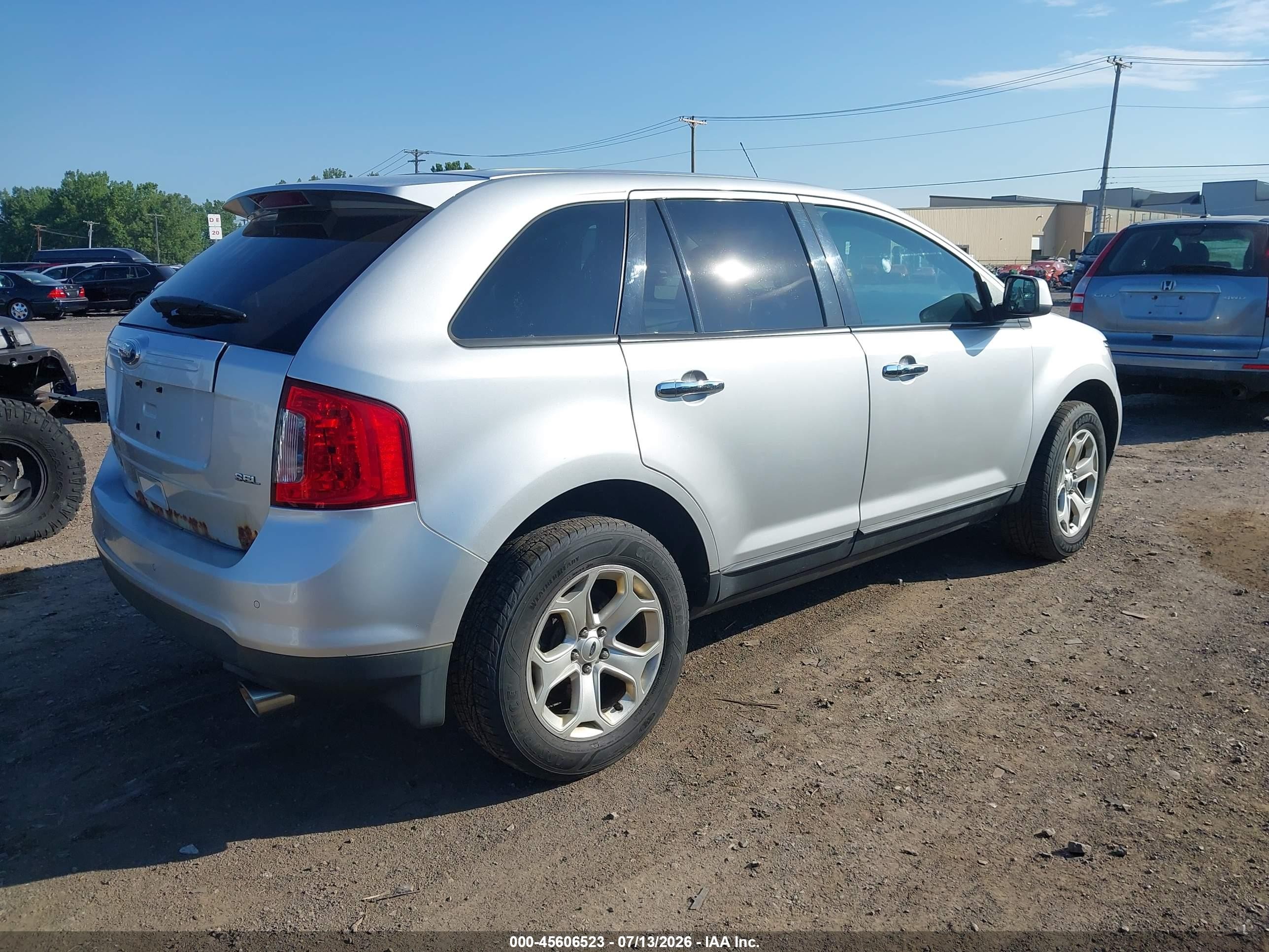 2011 Ford Edge Sel Silver vin: 2FMDK3JC5BBA30128