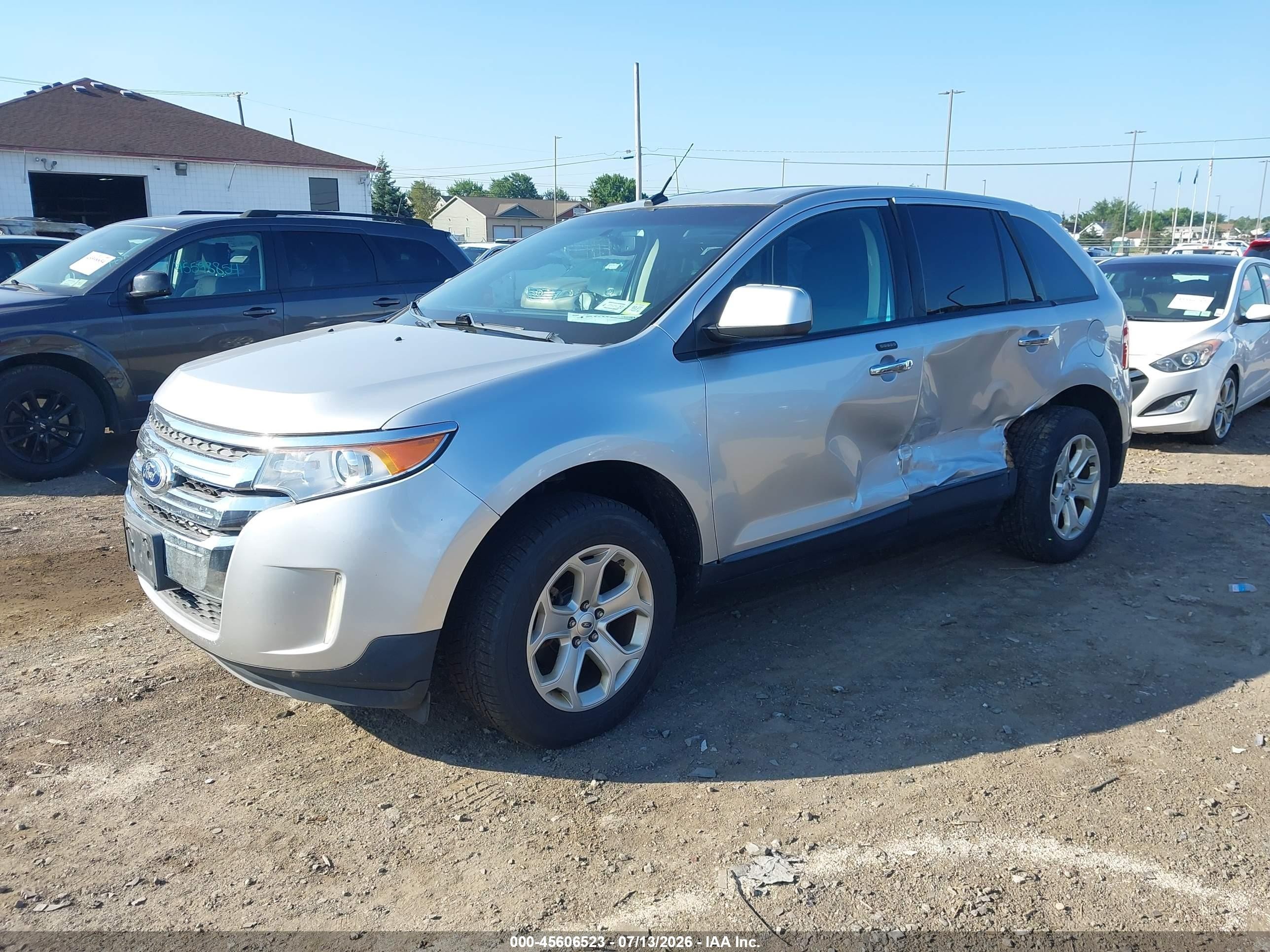 2011 Ford Edge Sel Silver vin: 2FMDK3JC5BBA30128