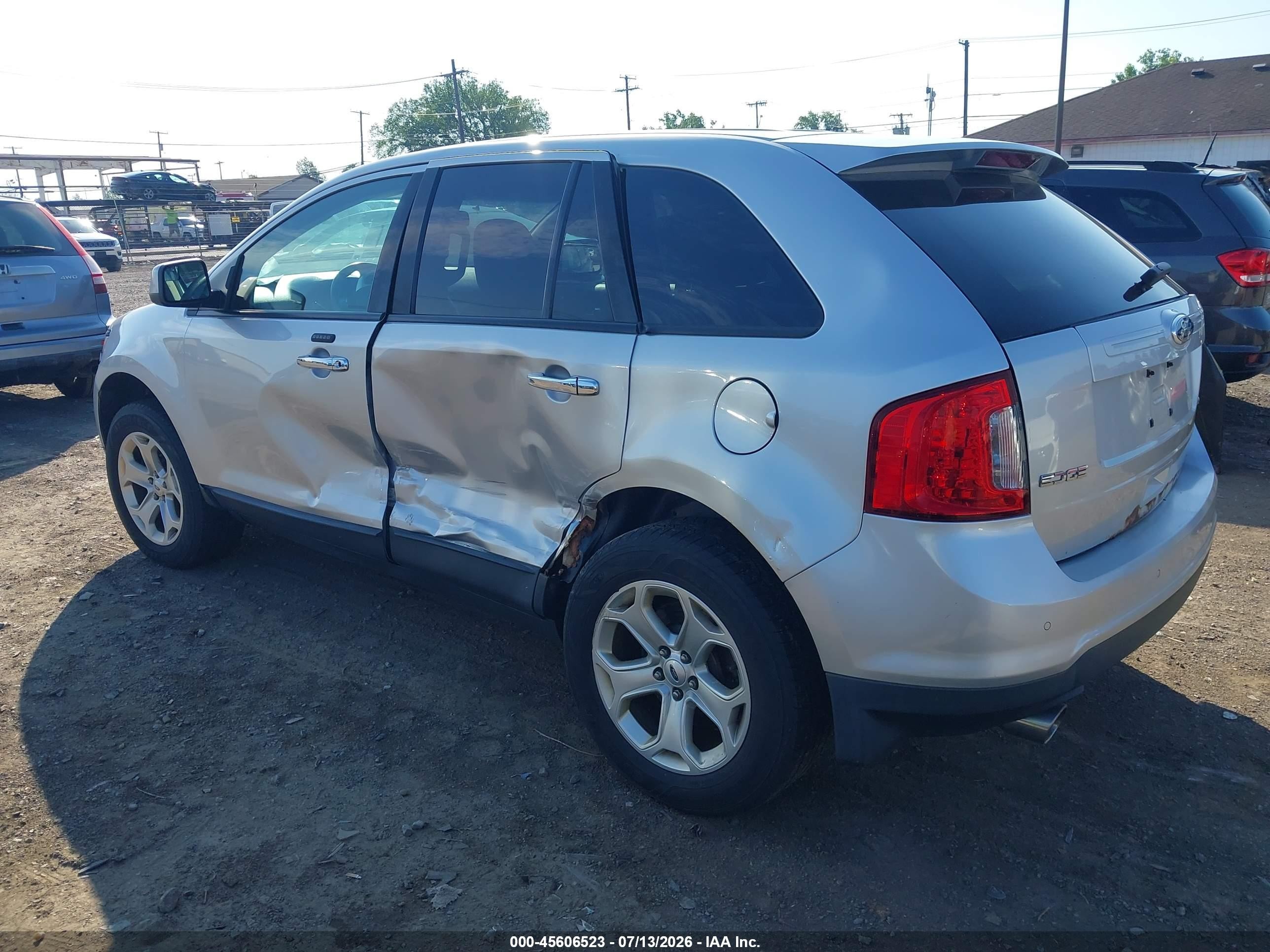 2011 Ford Edge Sel Silver vin: 2FMDK3JC5BBA30128