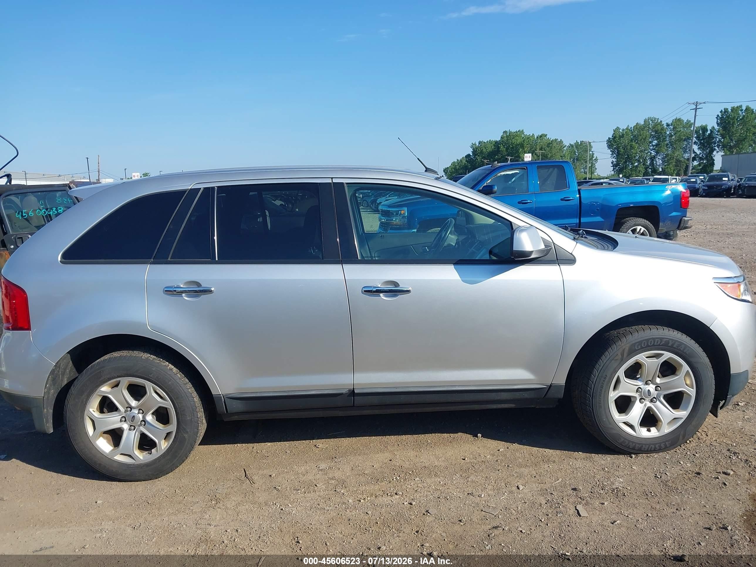 2011 Ford Edge Sel Silver vin: 2FMDK3JC5BBA30128