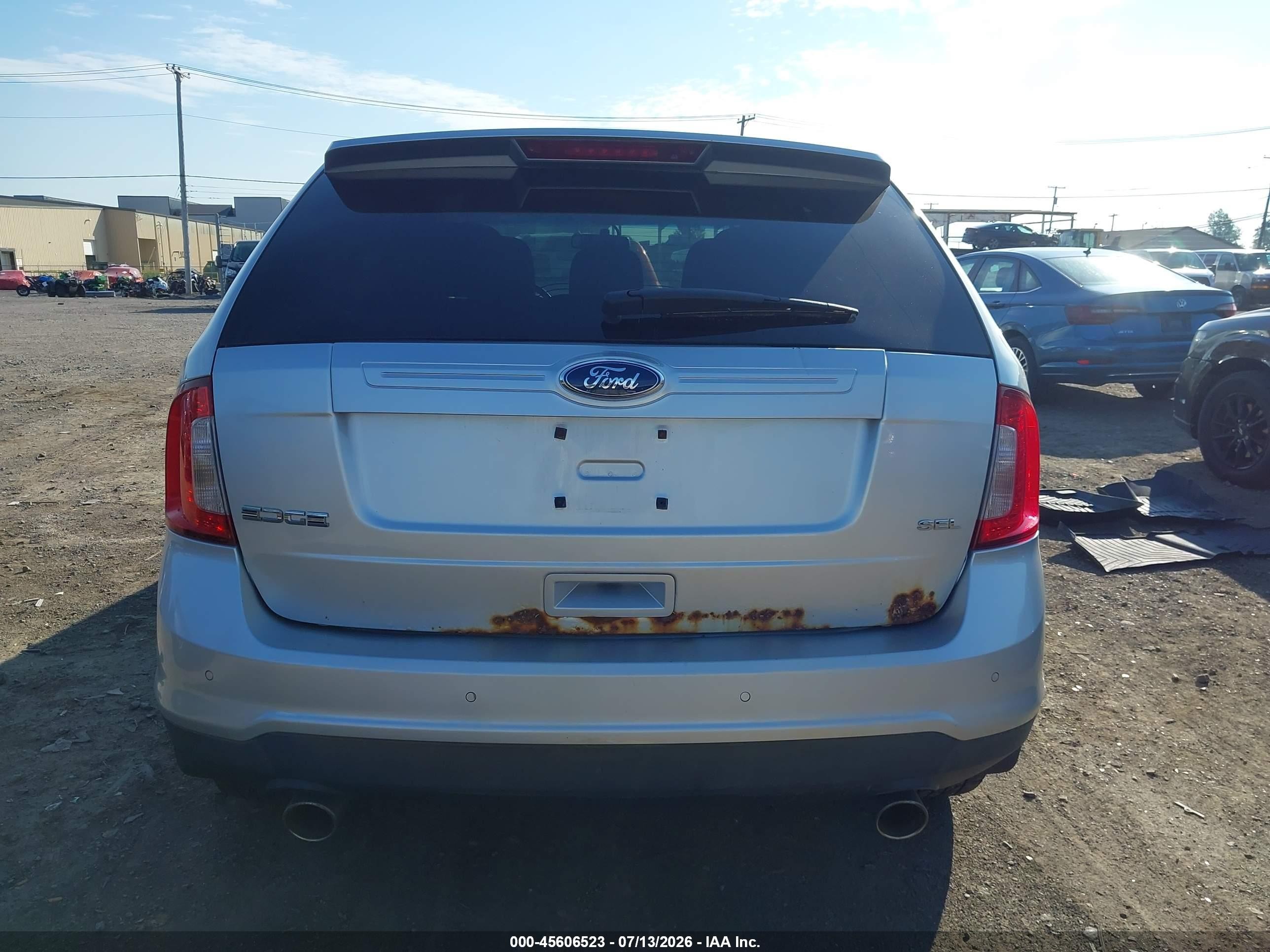 2011 Ford Edge Sel Silver vin: 2FMDK3JC5BBA30128