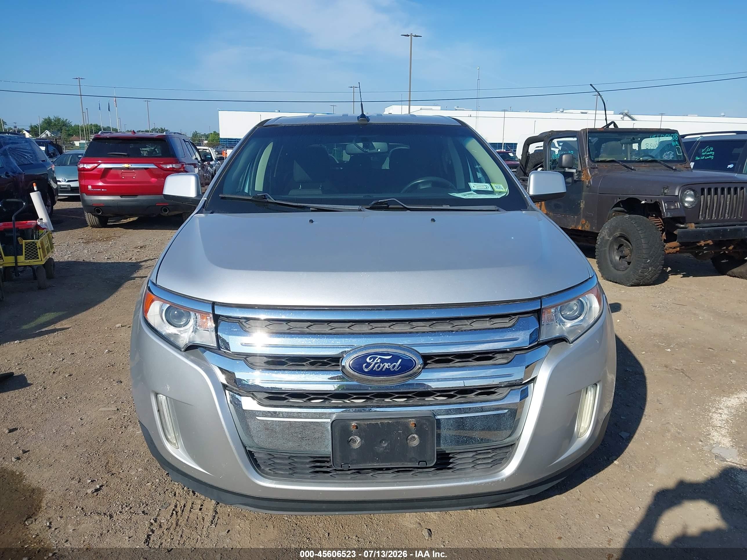 2011 Ford Edge Sel Silver vin: 2FMDK3JC5BBA30128