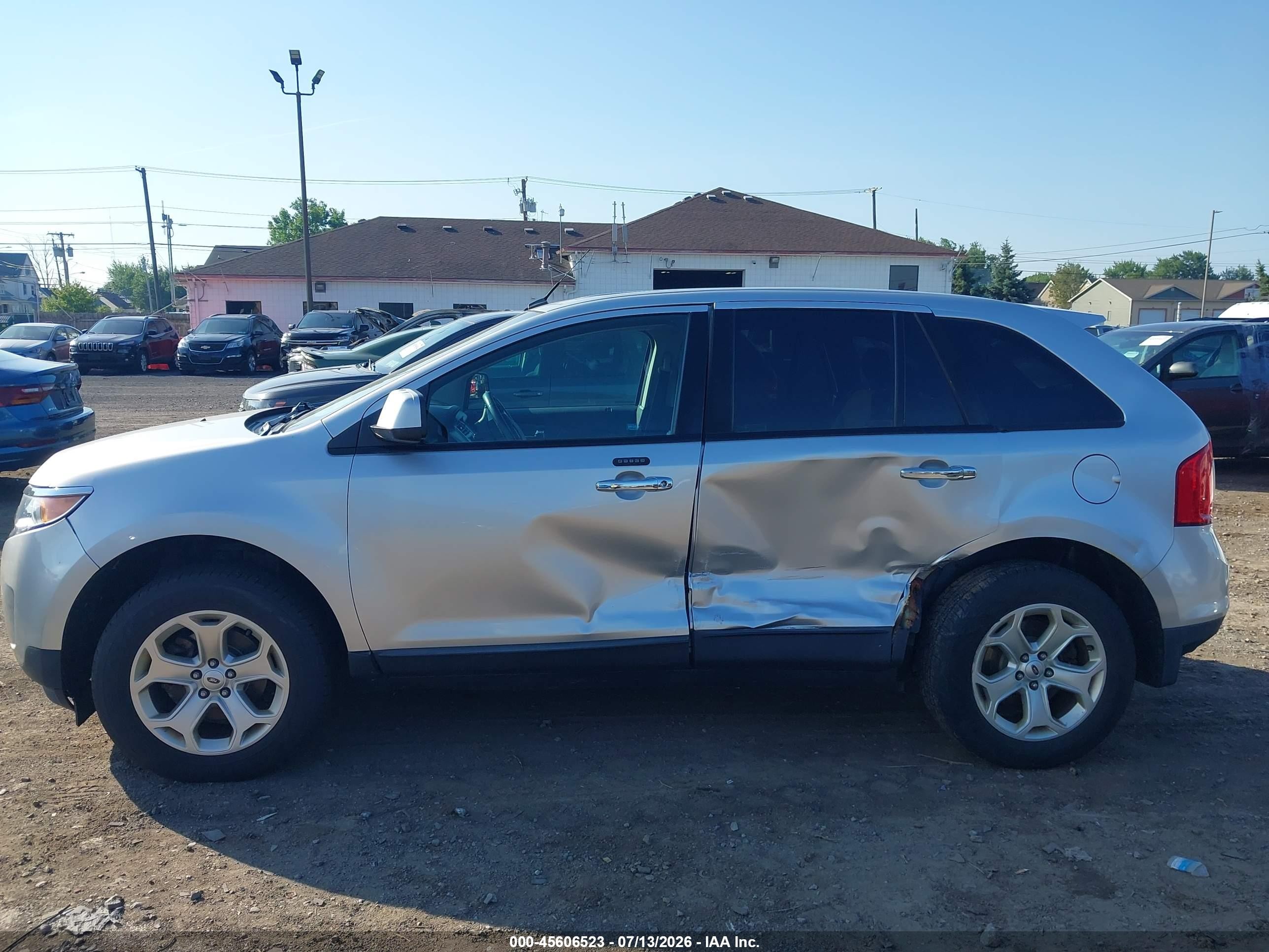 2011 Ford Edge Sel Silver vin: 2FMDK3JC5BBA30128