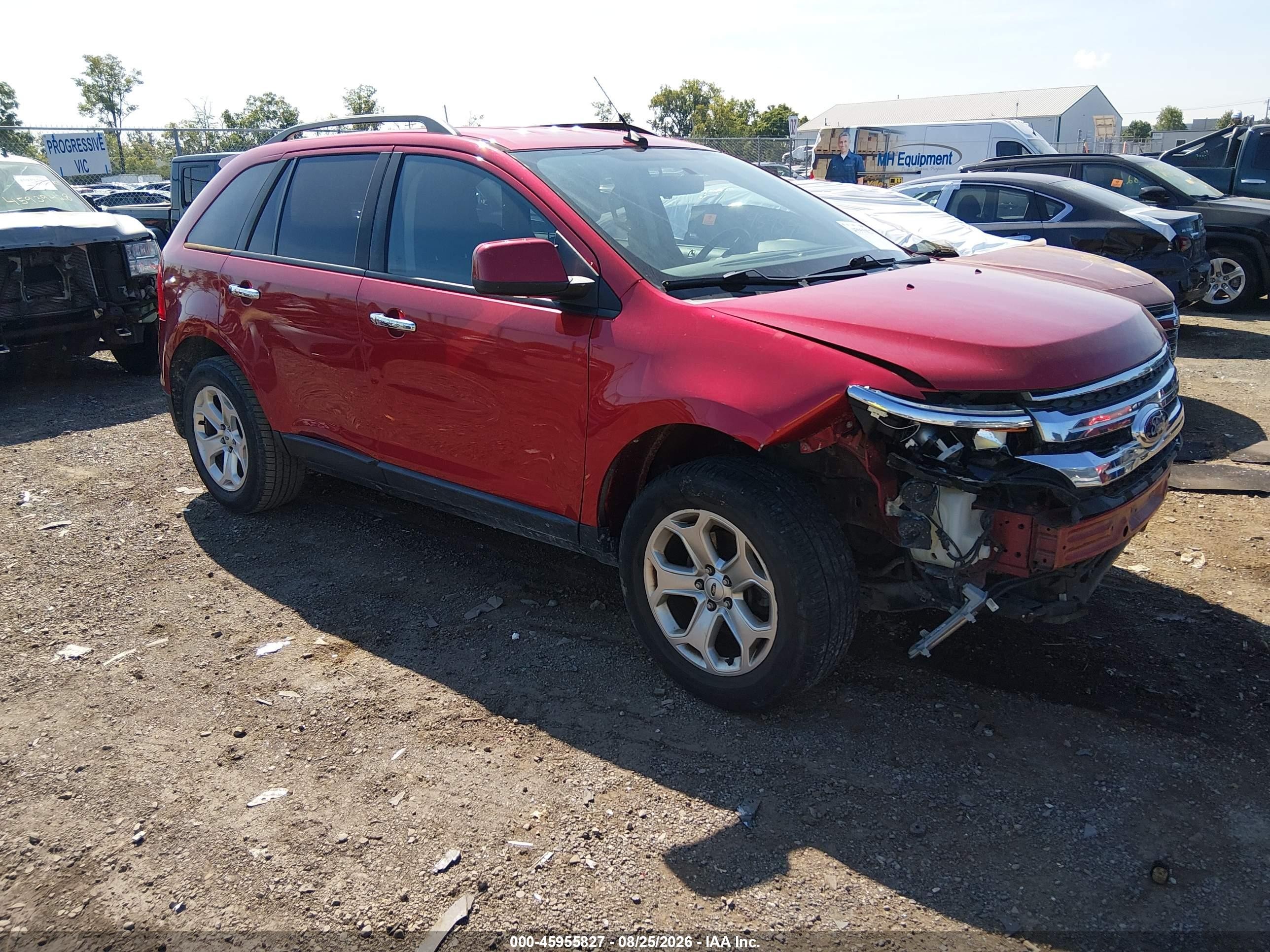 2011 Ford Edge Sel Burgundy vin: 2FMDK3JC5BBA42277