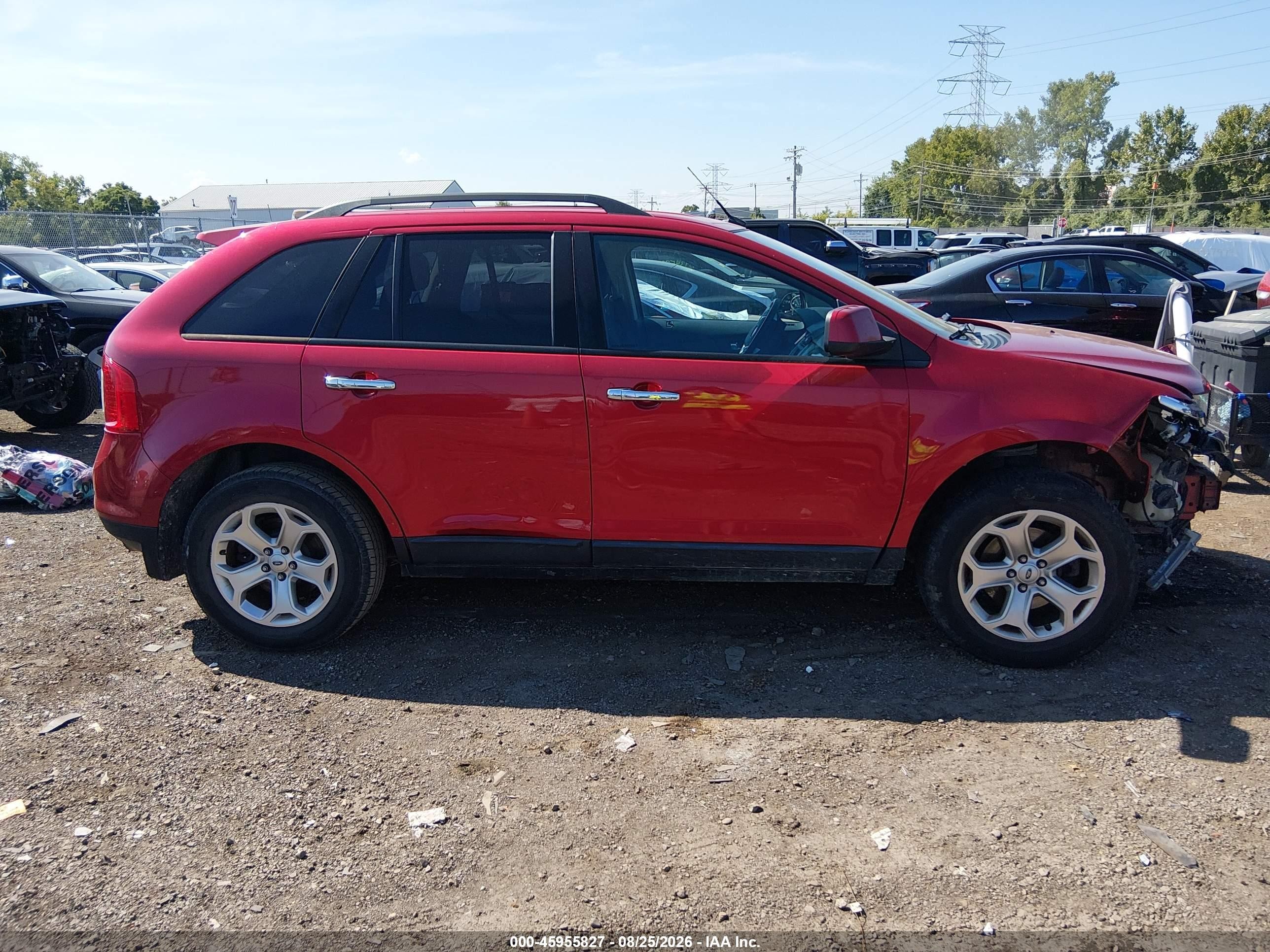 2011 Ford Edge Sel Burgundy vin: 2FMDK3JC5BBA42277