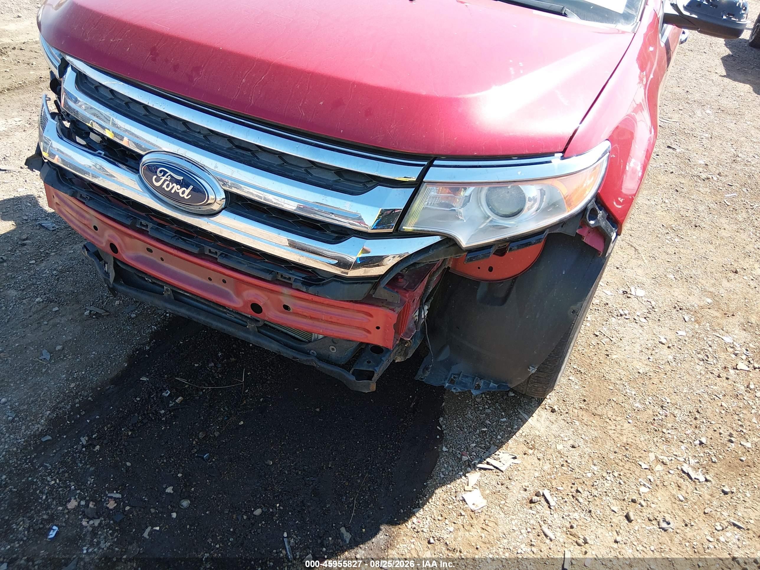 2011 Ford Edge Sel Burgundy vin: 2FMDK3JC5BBA42277