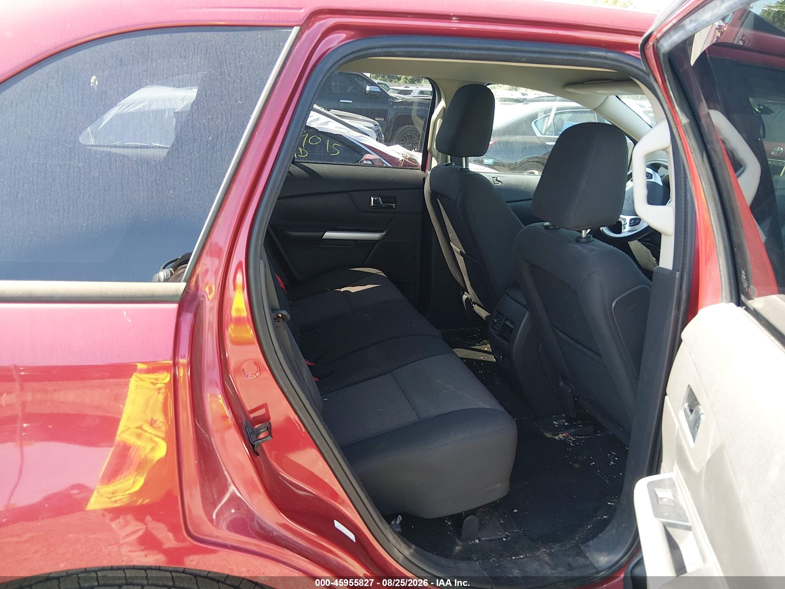 2011 Ford Edge Sel Burgundy vin: 2FMDK3JC5BBA42277