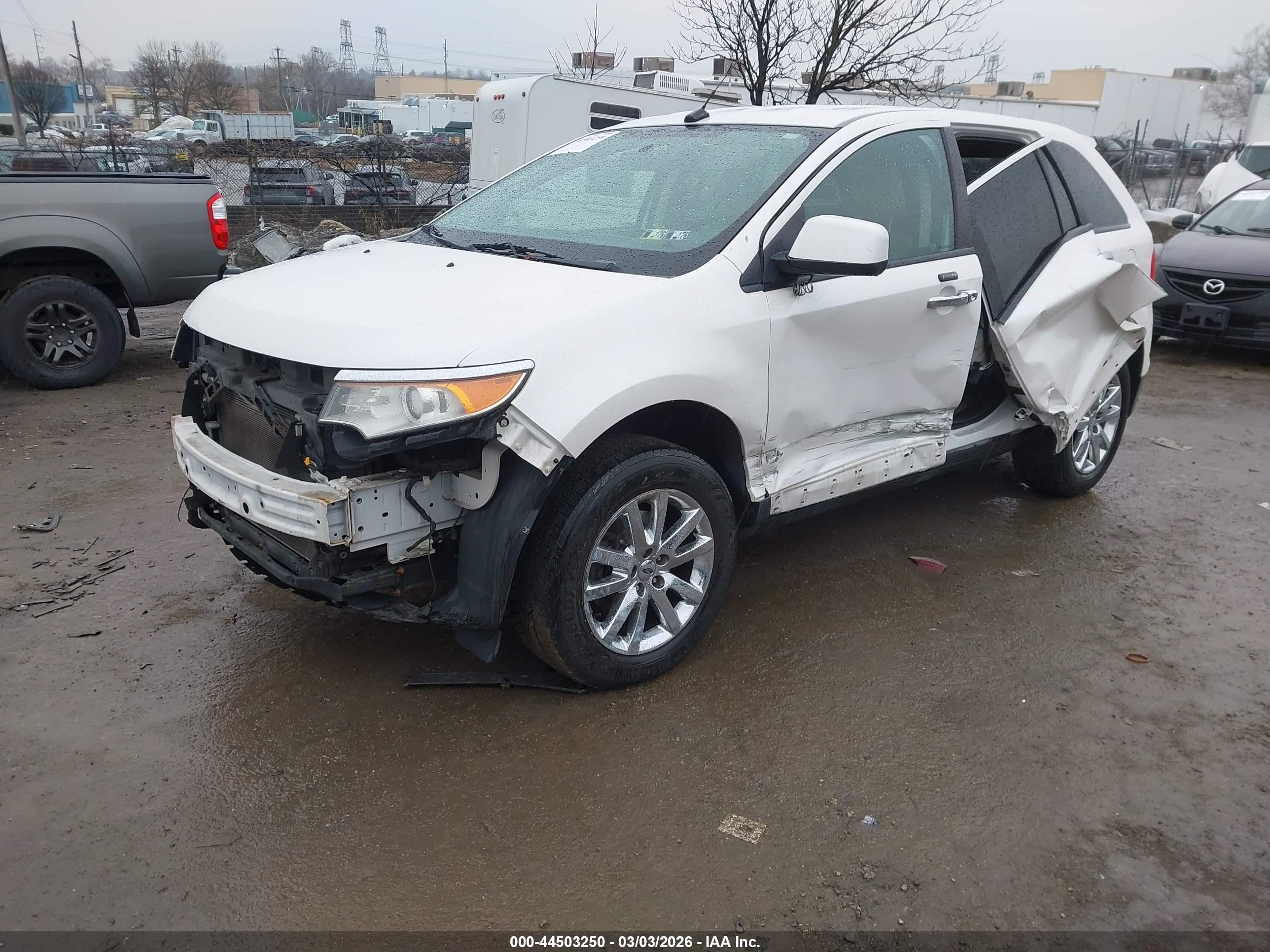 2011 Ford Edge Sel White vin: 2FMDK3JC5BBA55689