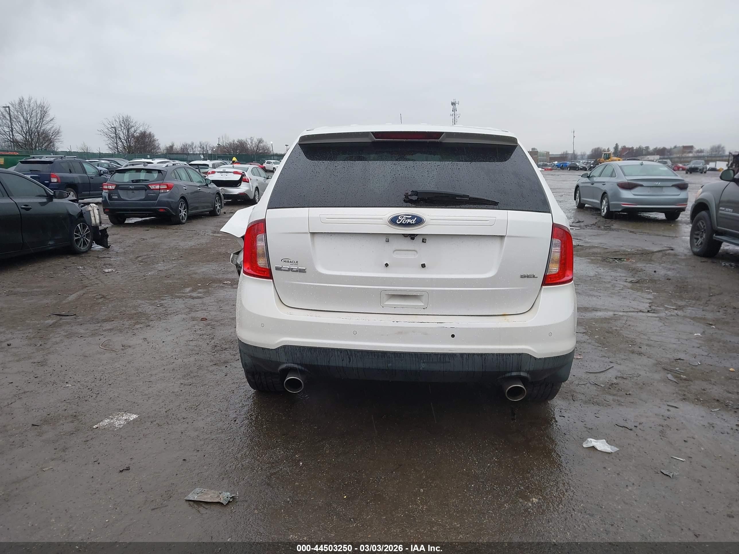 2011 Ford Edge Sel White vin: 2FMDK3JC5BBA55689