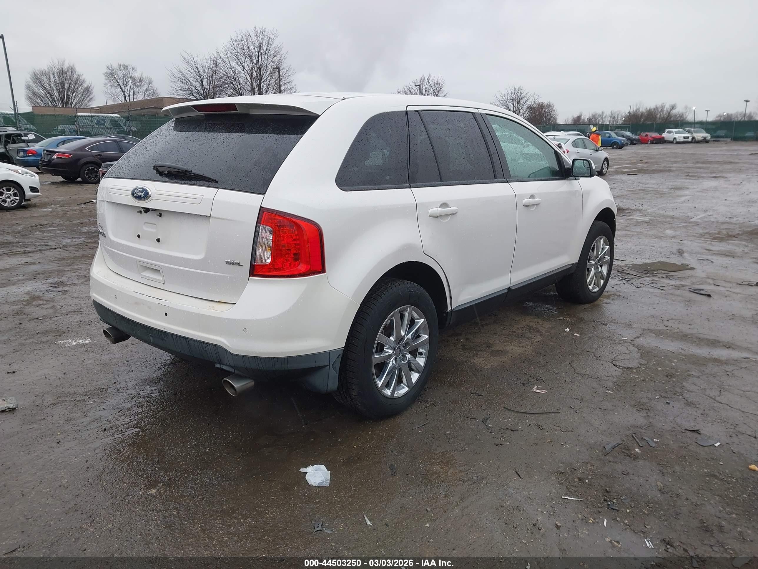 2011 Ford Edge Sel White vin: 2FMDK3JC5BBA55689