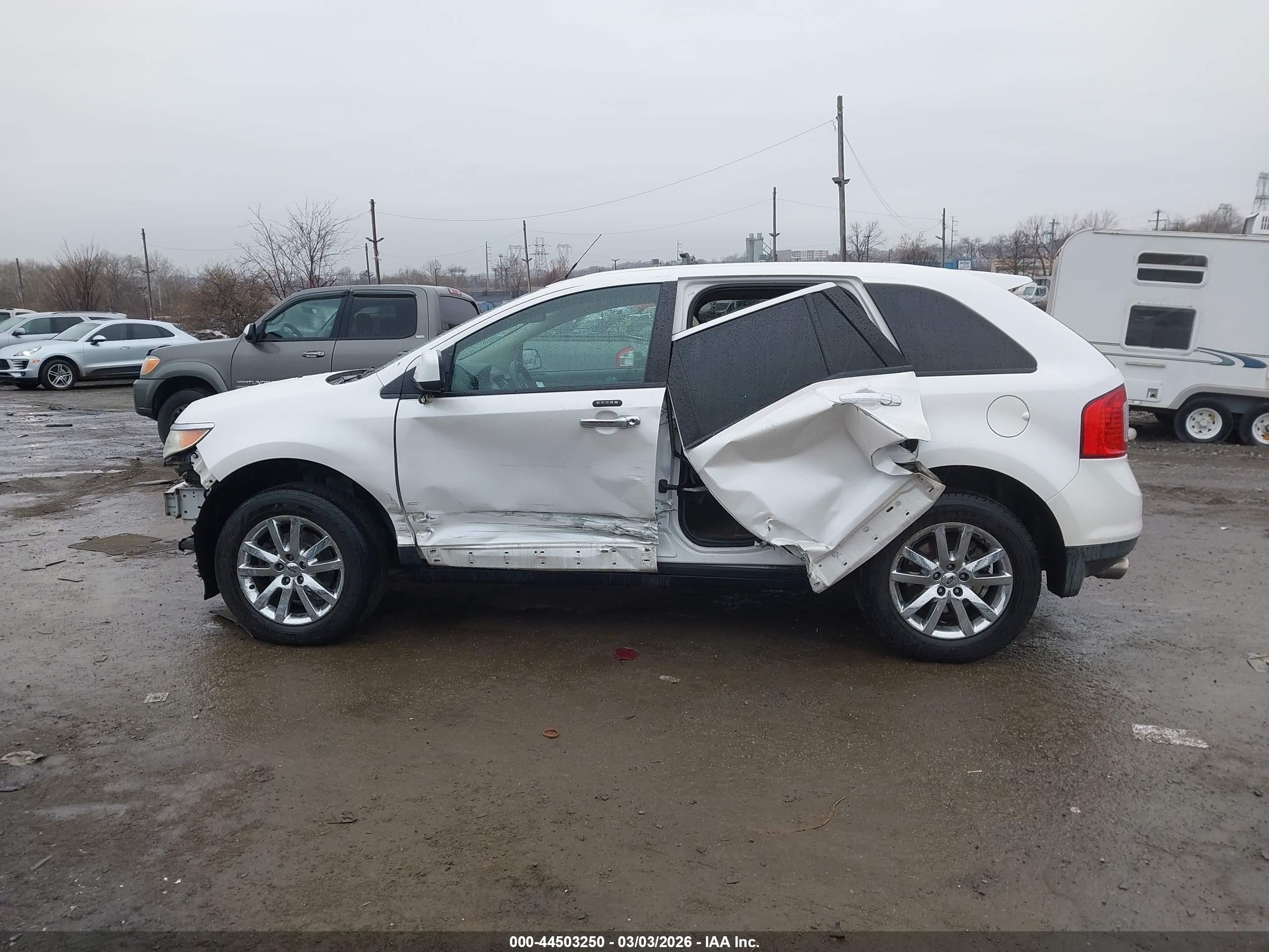 2011 Ford Edge Sel White vin: 2FMDK3JC5BBA55689