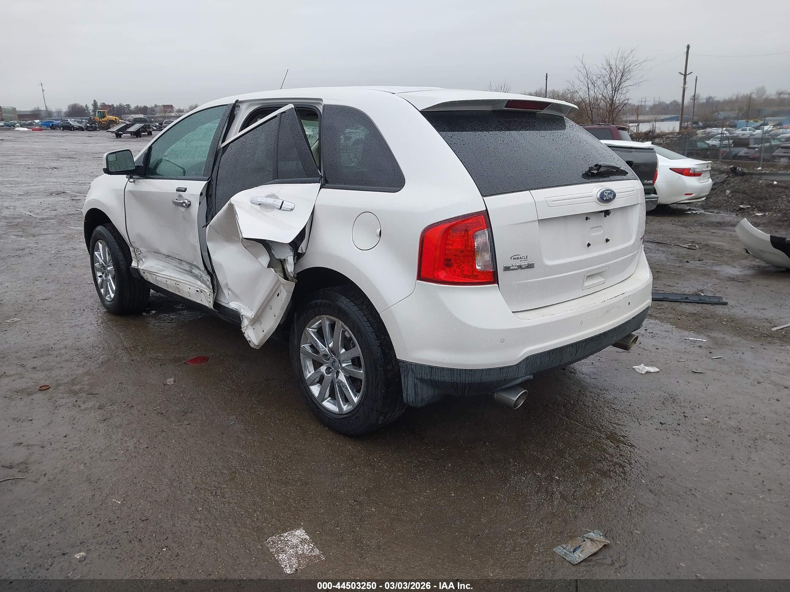 2011 Ford Edge Sel White vin: 2FMDK3JC5BBA55689