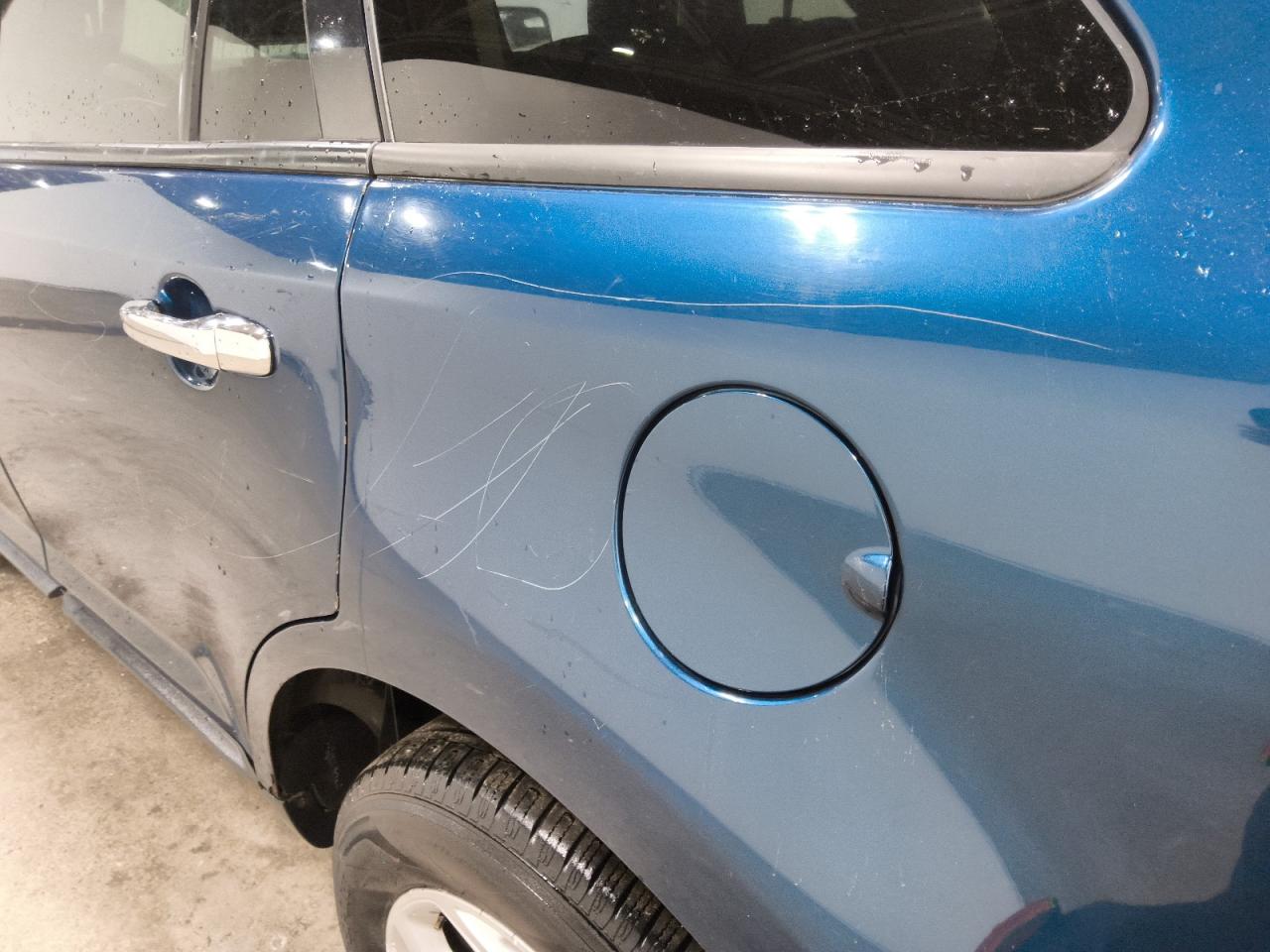 2011 Ford Edge Sel Blue vin: 2FMDK3JC5BBA69284 Damage: Left Qtr Panel, Heavy Scratch, > 12 Inches