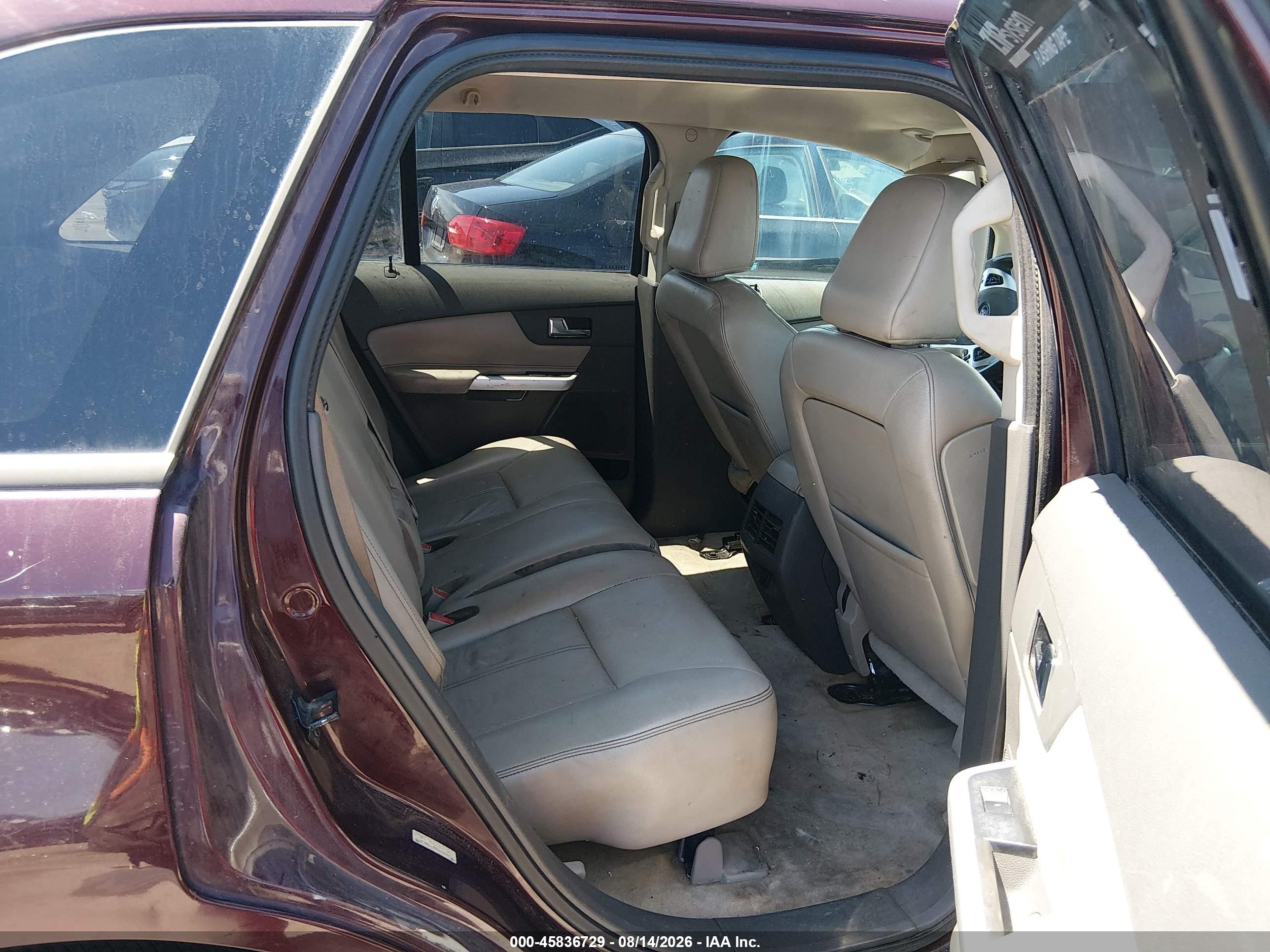 2011 Ford Edge Sel Maroon vin: 2FMDK3JC5BBA70287