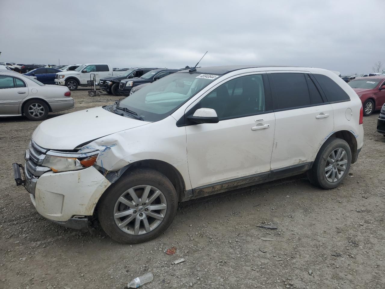 2012 Ford Edge Sel White vin: 2FMDK3JC5CBA02878