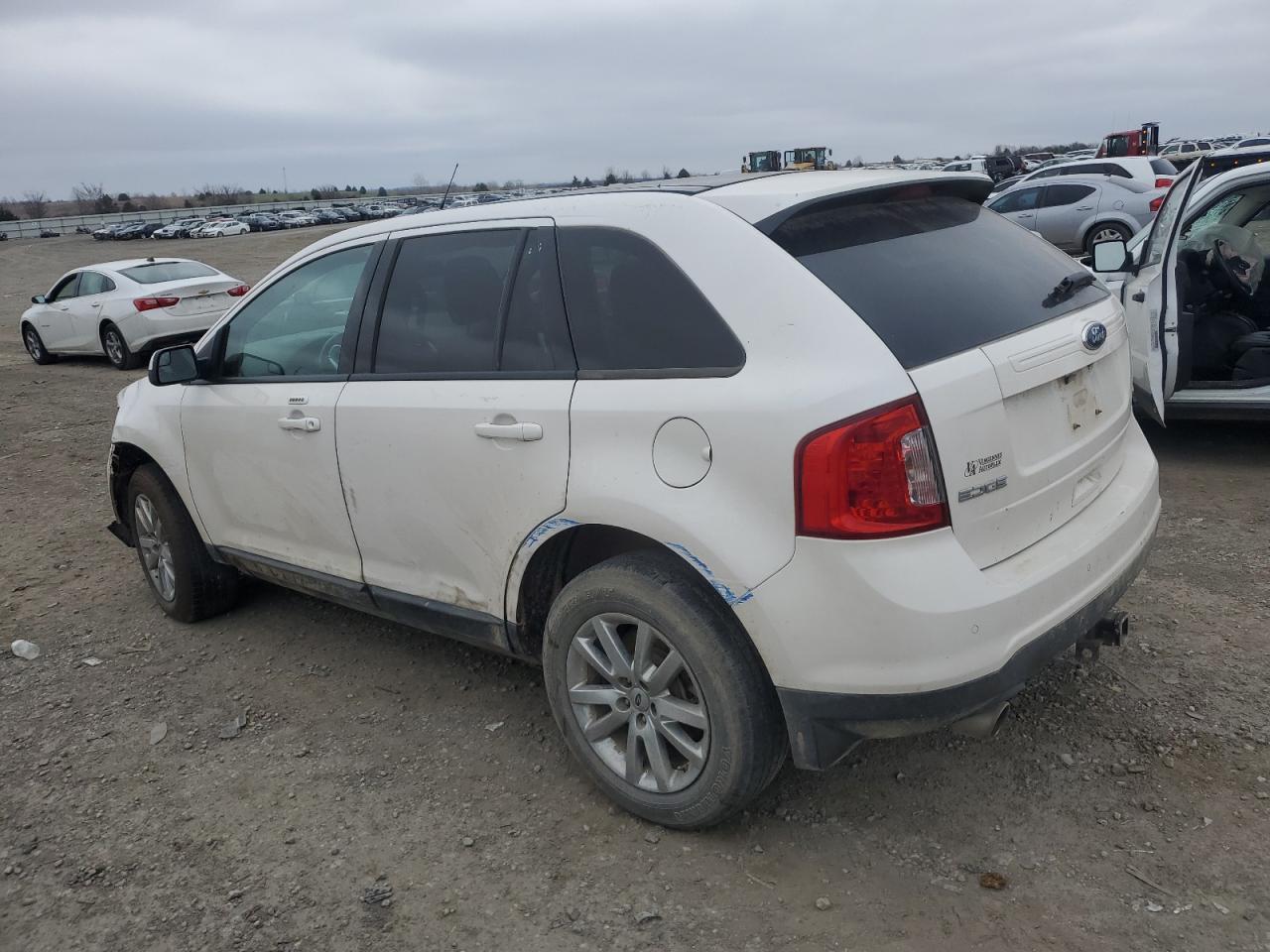 2012 Ford Edge Sel White vin: 2FMDK3JC5CBA02878