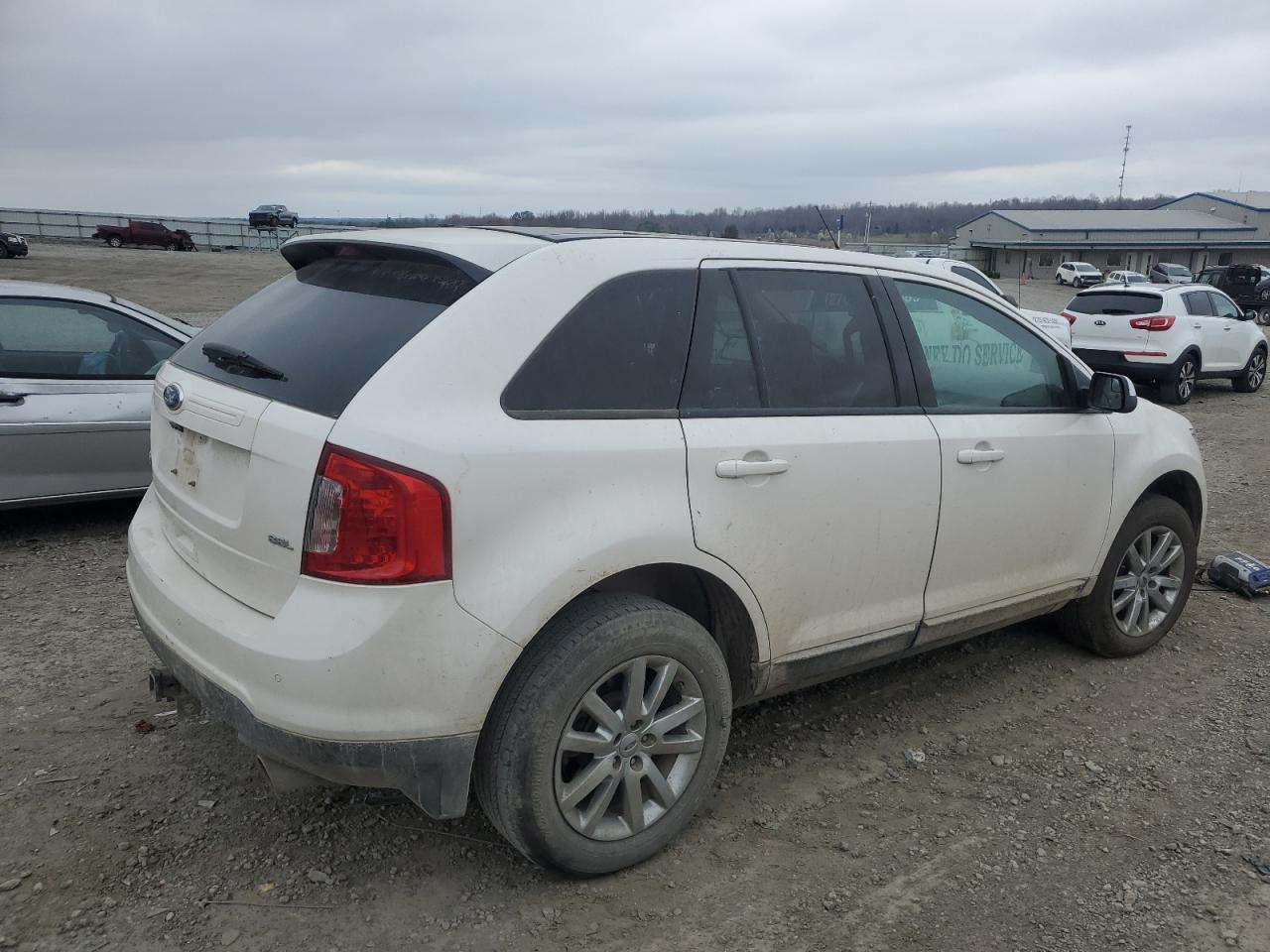 2012 Ford Edge Sel White vin: 2FMDK3JC5CBA02878