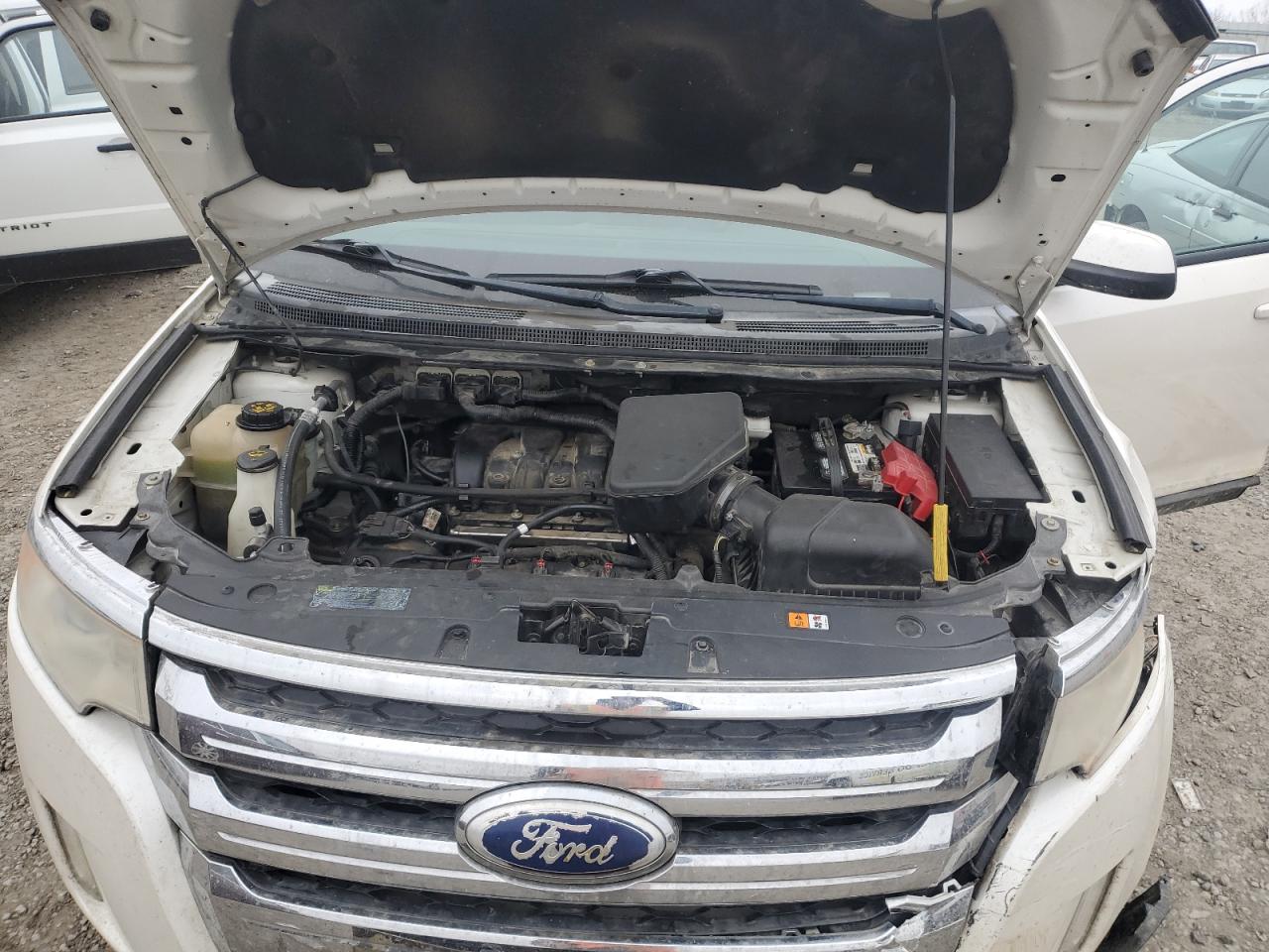 2012 Ford Edge Sel White vin: 2FMDK3JC5CBA02878