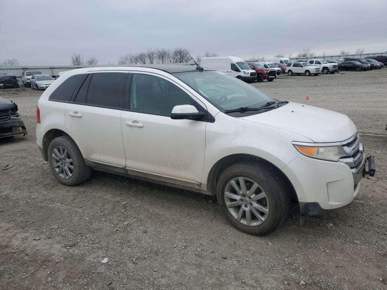 2012 Ford Edge Sel White vin: 2FMDK3JC5CBA02878