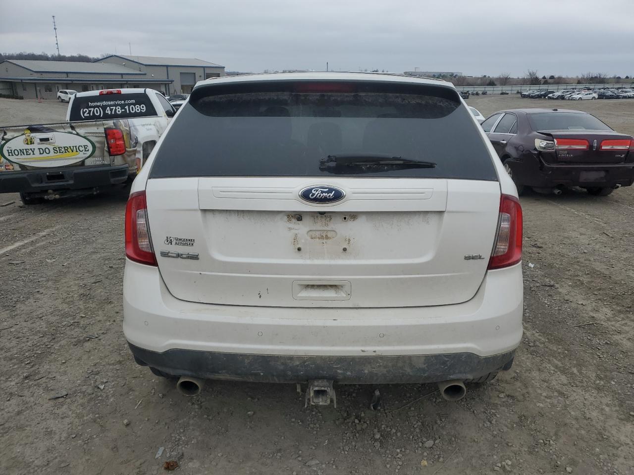 2012 Ford Edge Sel White vin: 2FMDK3JC5CBA02878