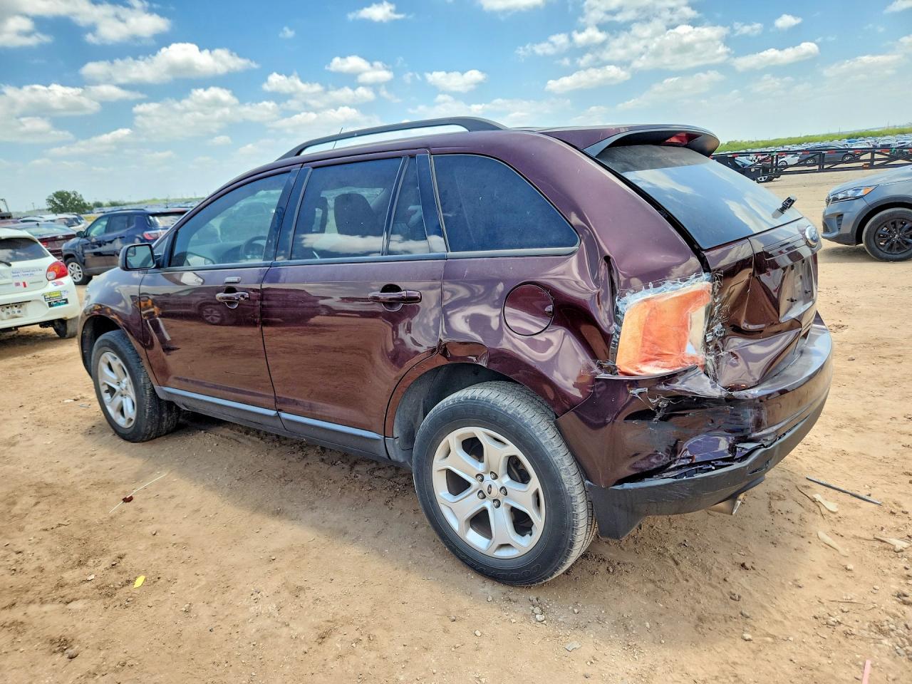 2012 Ford Edge Sel Maroon vin: 2FMDK3JC5CBA30213